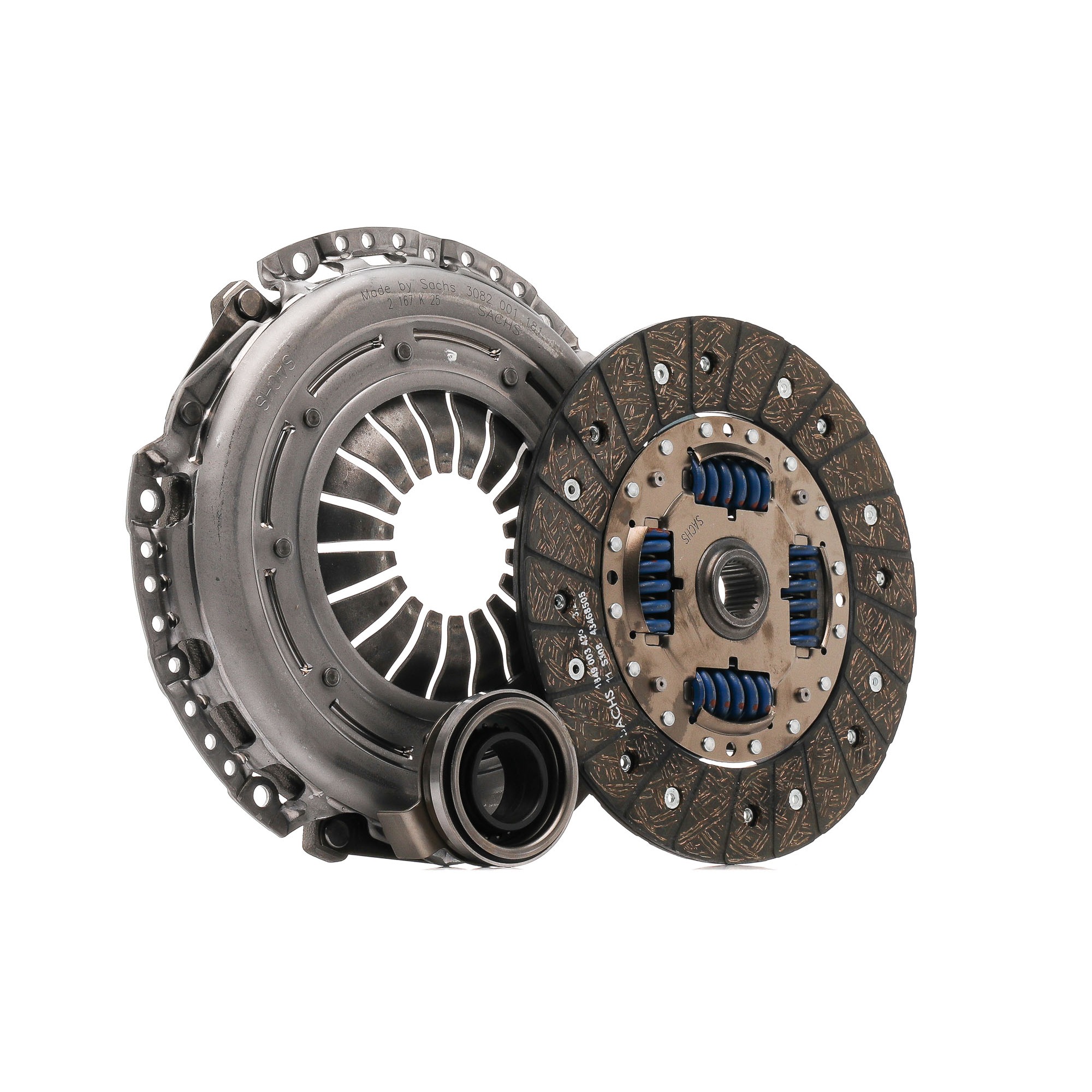 LuK RepSet 624 3757 00 Clutch kit for engines with dual-mass flywheel, with clutch release bearing, with clutch disc, Check and replace dual-mass flywheel if necessary., 240mm