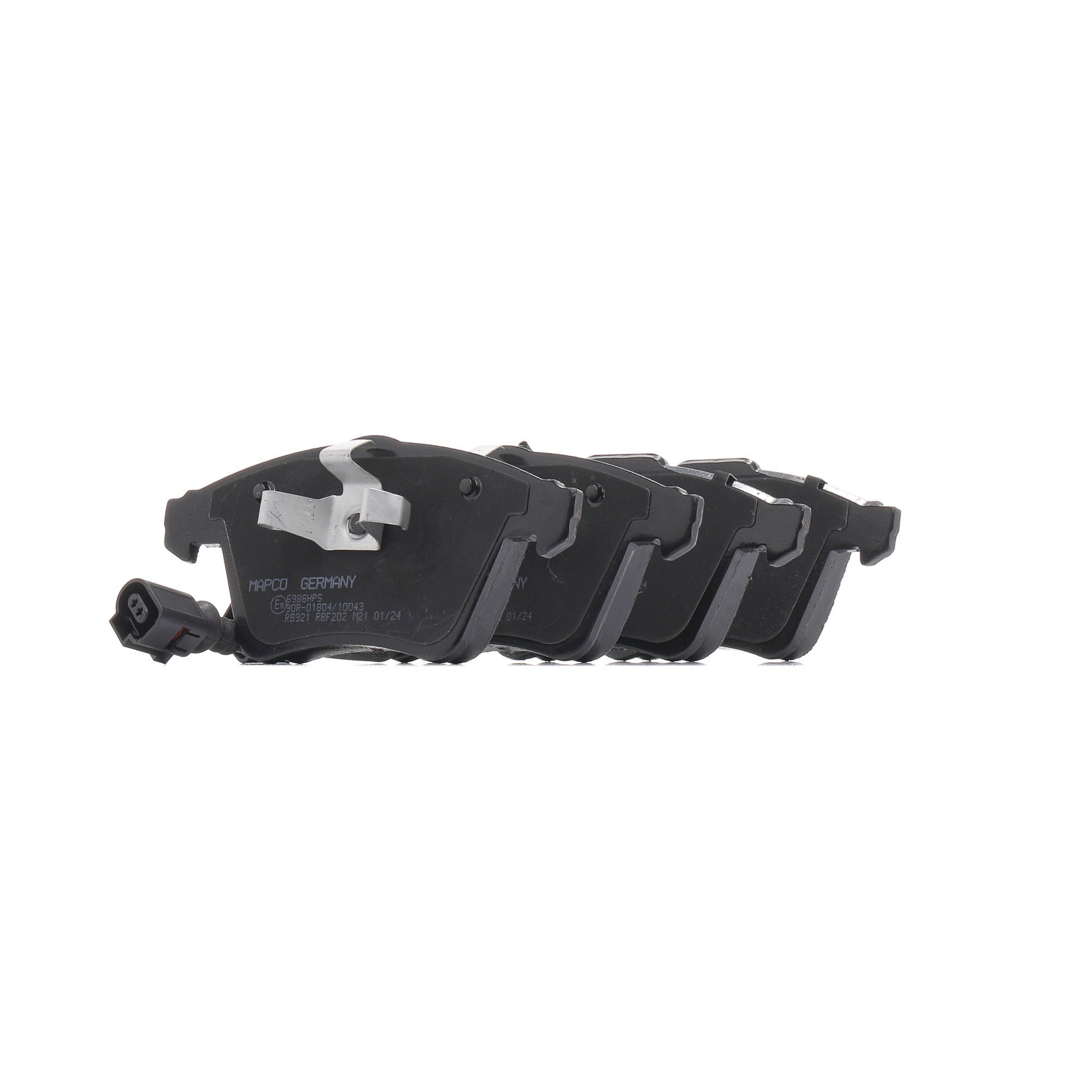 MAPCO 6988HPS Plaquettes de frein Essieu avant, contact de signal d'usure inclus