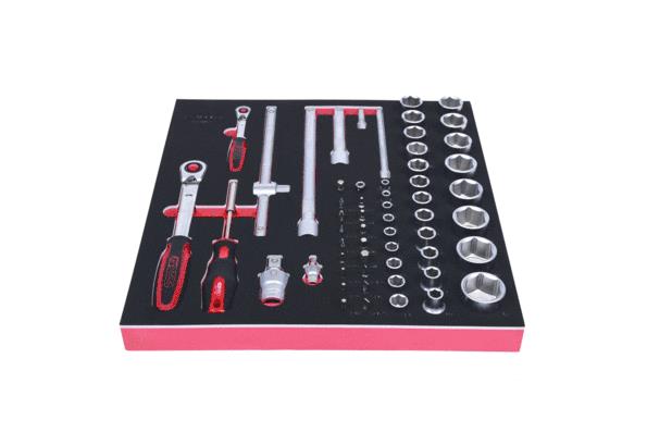 KS TOOLS Werkzeugmodul 712.0057 Höhe: 35 mm, Breite: 375 mm, Chrom-Vanadium-Stahl, Antrieb: 1/4", 1/2 Zoll