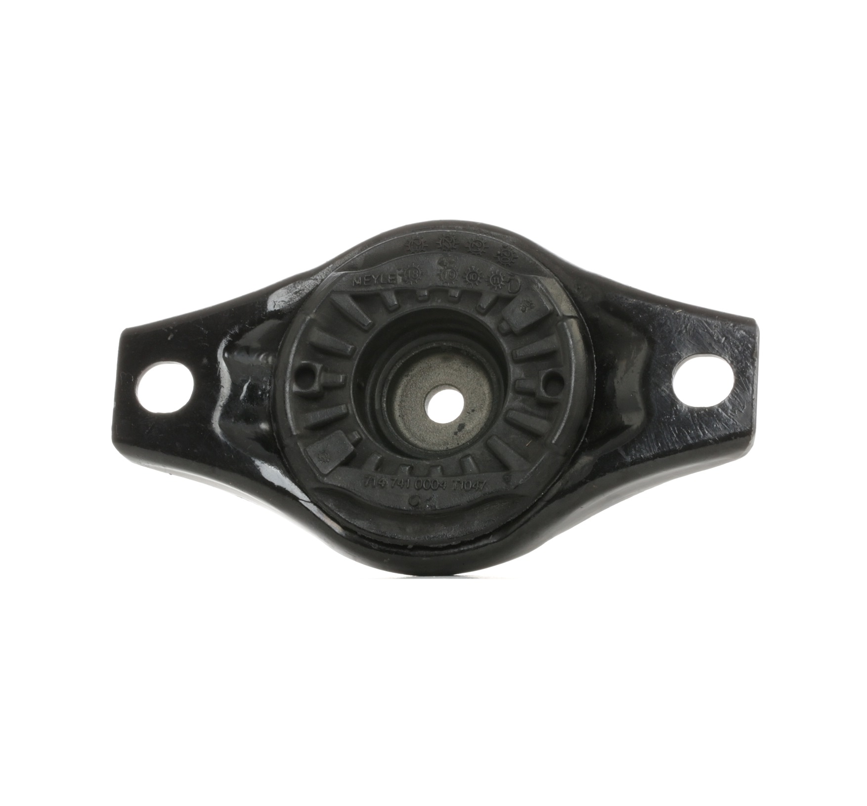 MEYLE 714 741 0004 Top strut mount Rear Axle, Rolling Bearing is not required, ORIGINAL Quality, without ball bearing