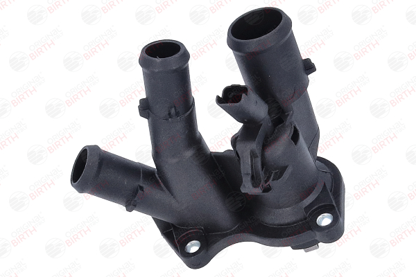 BIRTH 80071 Coolant Flange Plastic, Front Axle, Lower, with thermo sender, with thermostat