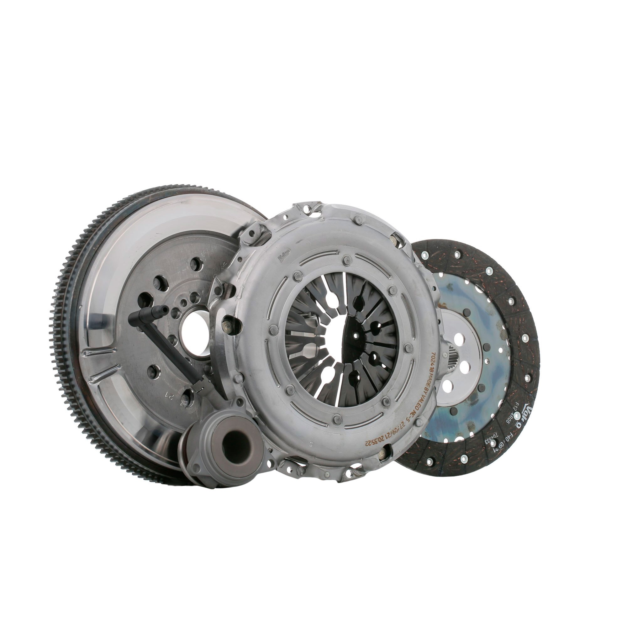 VALEO FULLPACK DMF (CSC) 837361 Clutch kit with dual-mass flywheel, with central slave cylinder, with screw set, with lock screw set, 240mm