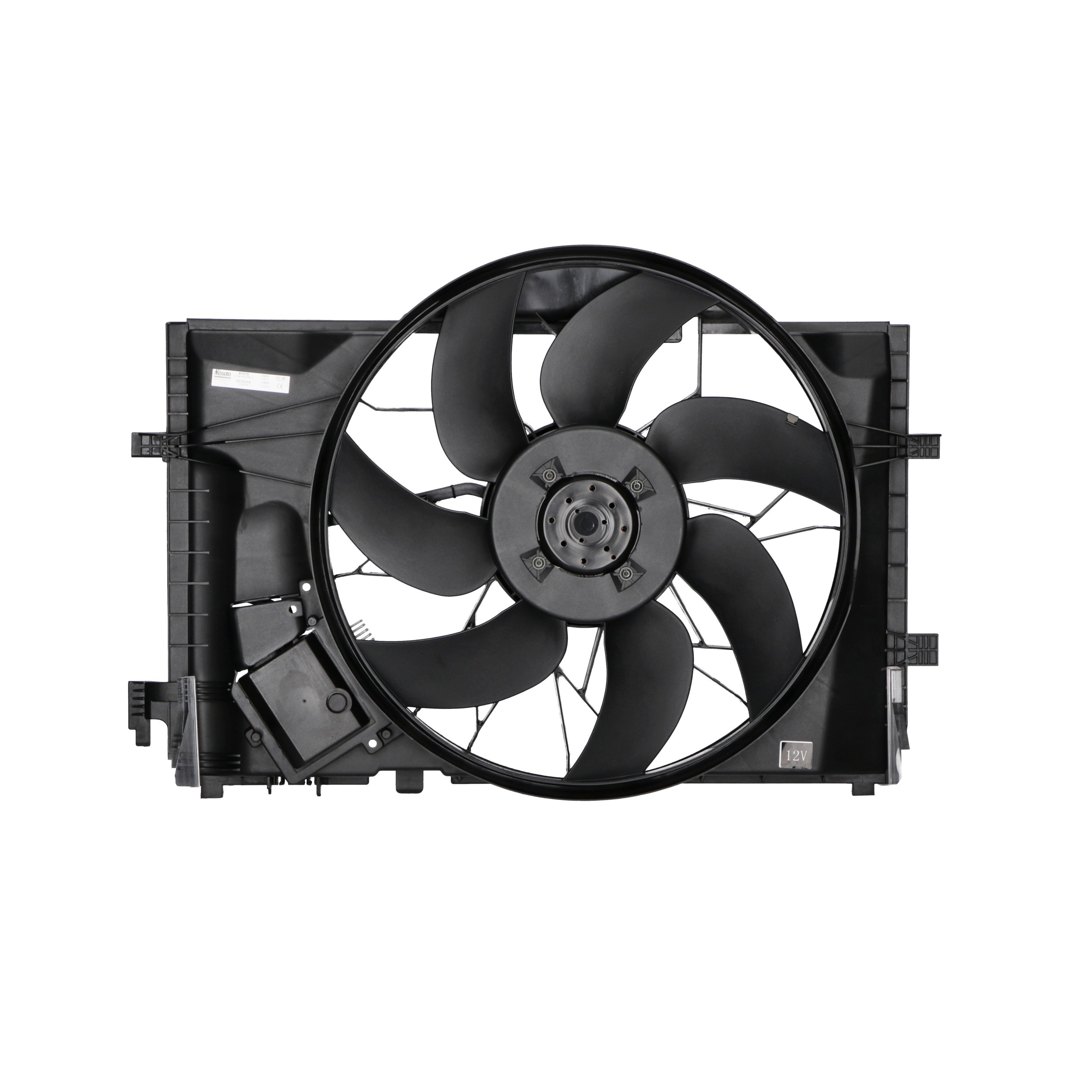 NISSENS 85656 Kühlerlüfter Ø: 478 mm, 12V, ohne Kühlerlüfterrahmen (Zarge), ohne Widerstand, mit Steuergerät