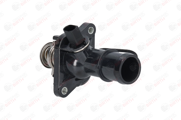 BIRTH 8721 Coolant Flange Plastic, Front Axle, Lower, with thermo sender, with thermostat