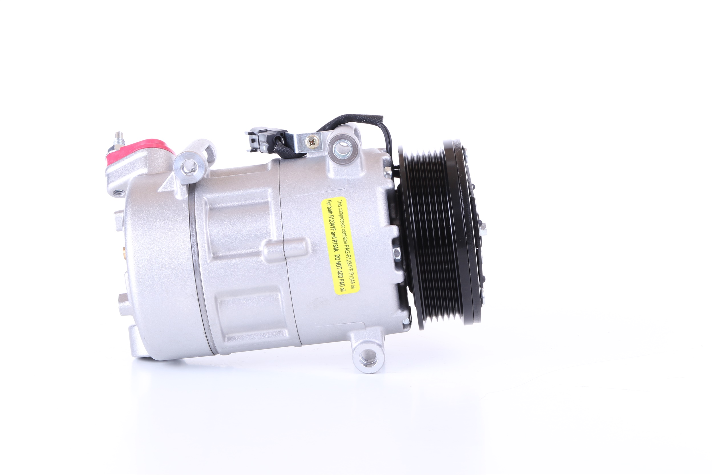 NISSENS 890040 Compresor, aire acondicionado VS16, 12V, PAG 46 YF, R134a, R1234yf, con aceite de compresor PAG, con acoplamiento magnético, con diodo