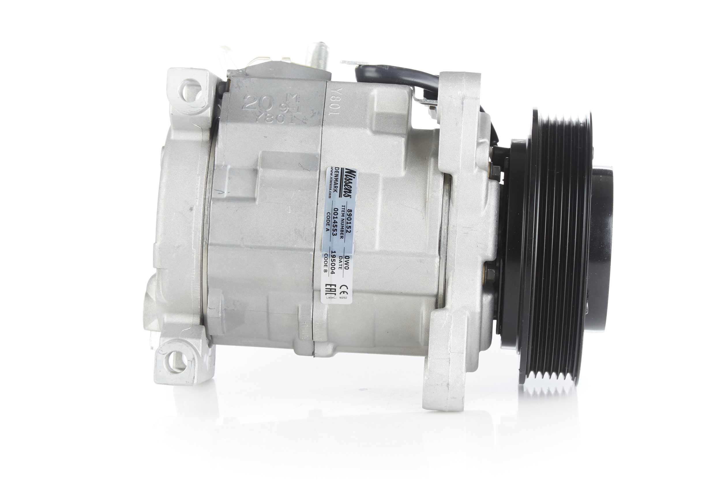 Kupi 890152 NISSENS 10S20H, 12V, PAG 46, R134a, s PAG oljem za kompresor, z magnetno sklopko, s diodo Ø Jermenica: 131mm, Stevilo zlebov: 6 Kompresor klime 890152 poceni
