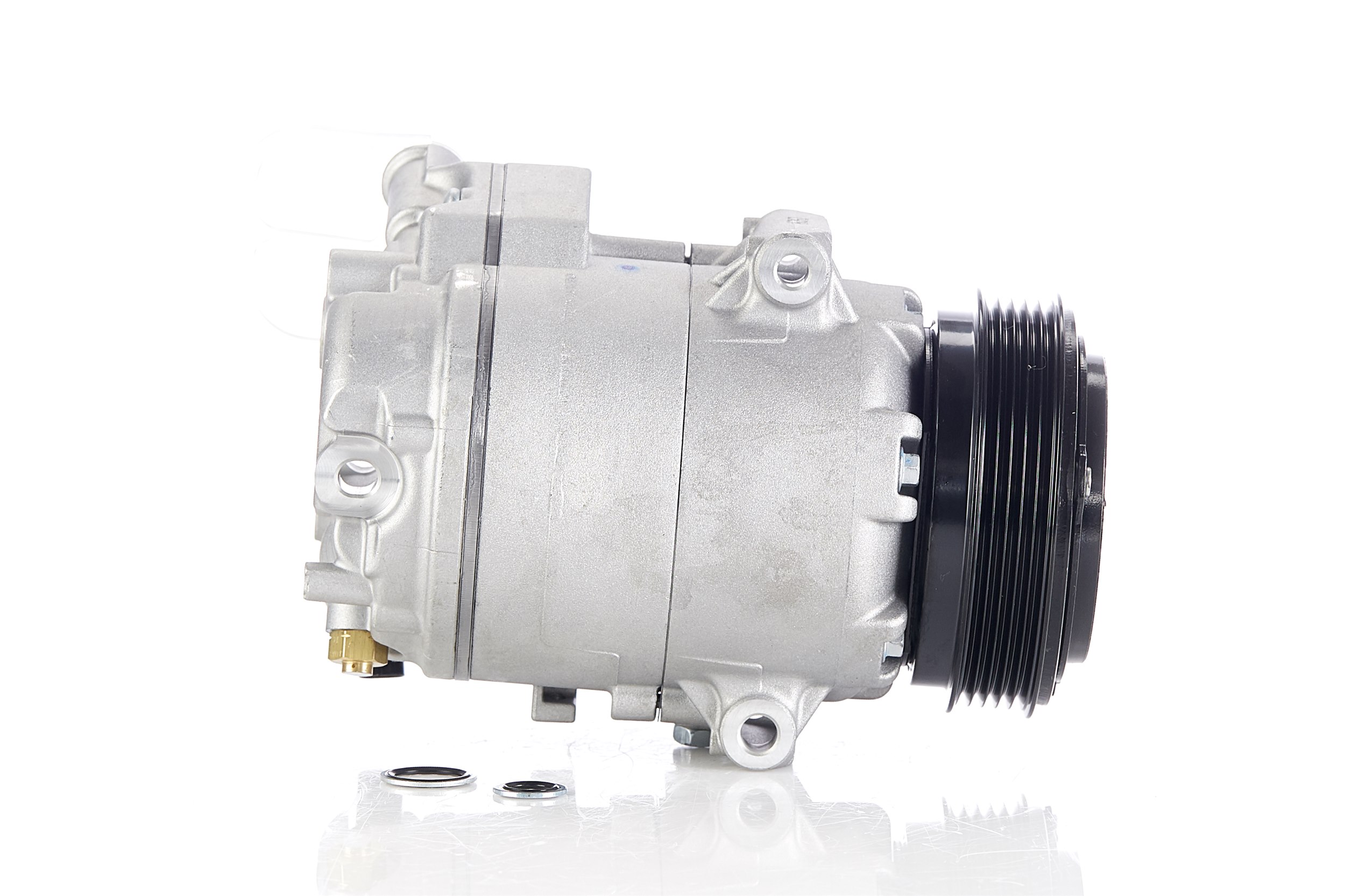 NISSENS 890266 Air conditioning compressor CVC6, 12V, PAG 46, R134a, with PAG compressor oil, with magnetic clutch, with diode