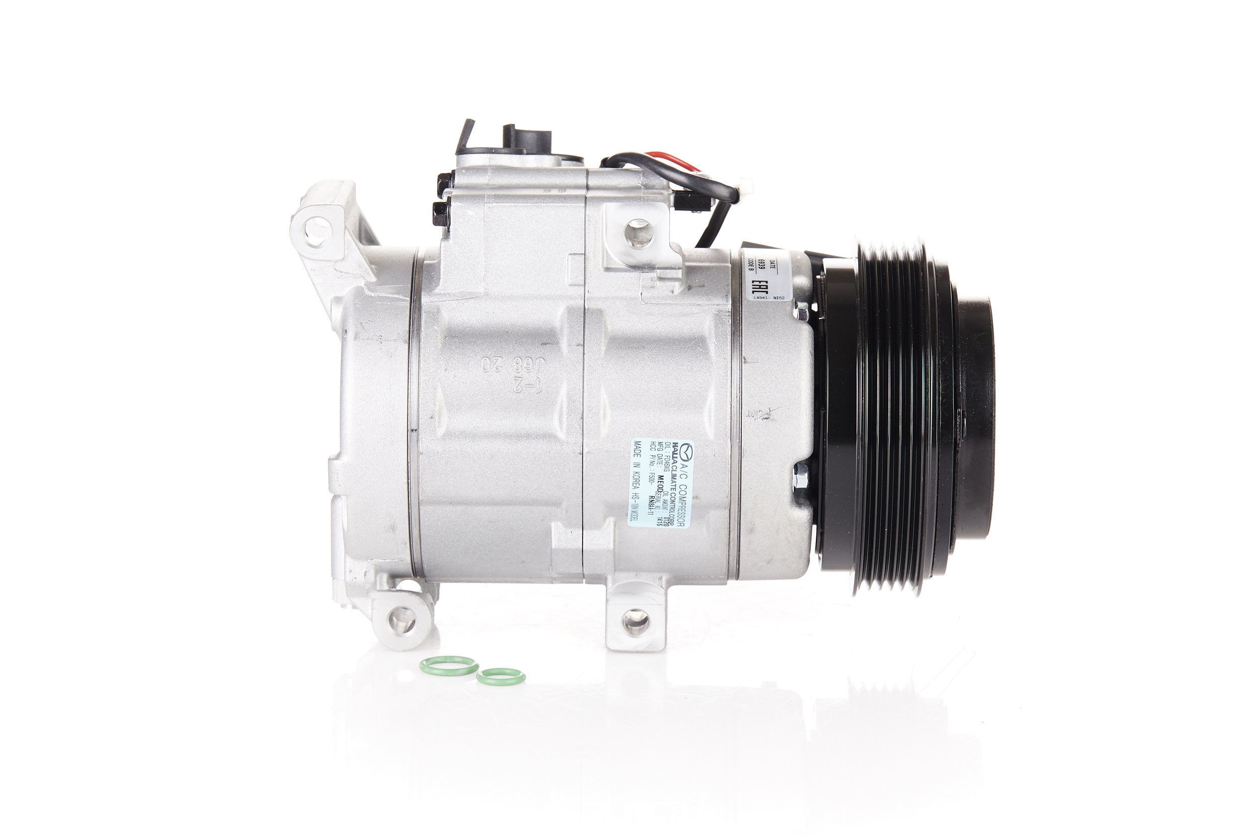 NISSENS 890315 Compresor, aire acondicionado HS18N, 12V, PAG 46, R134a, con aceite de compresor PAG, con acoplamiento magnético