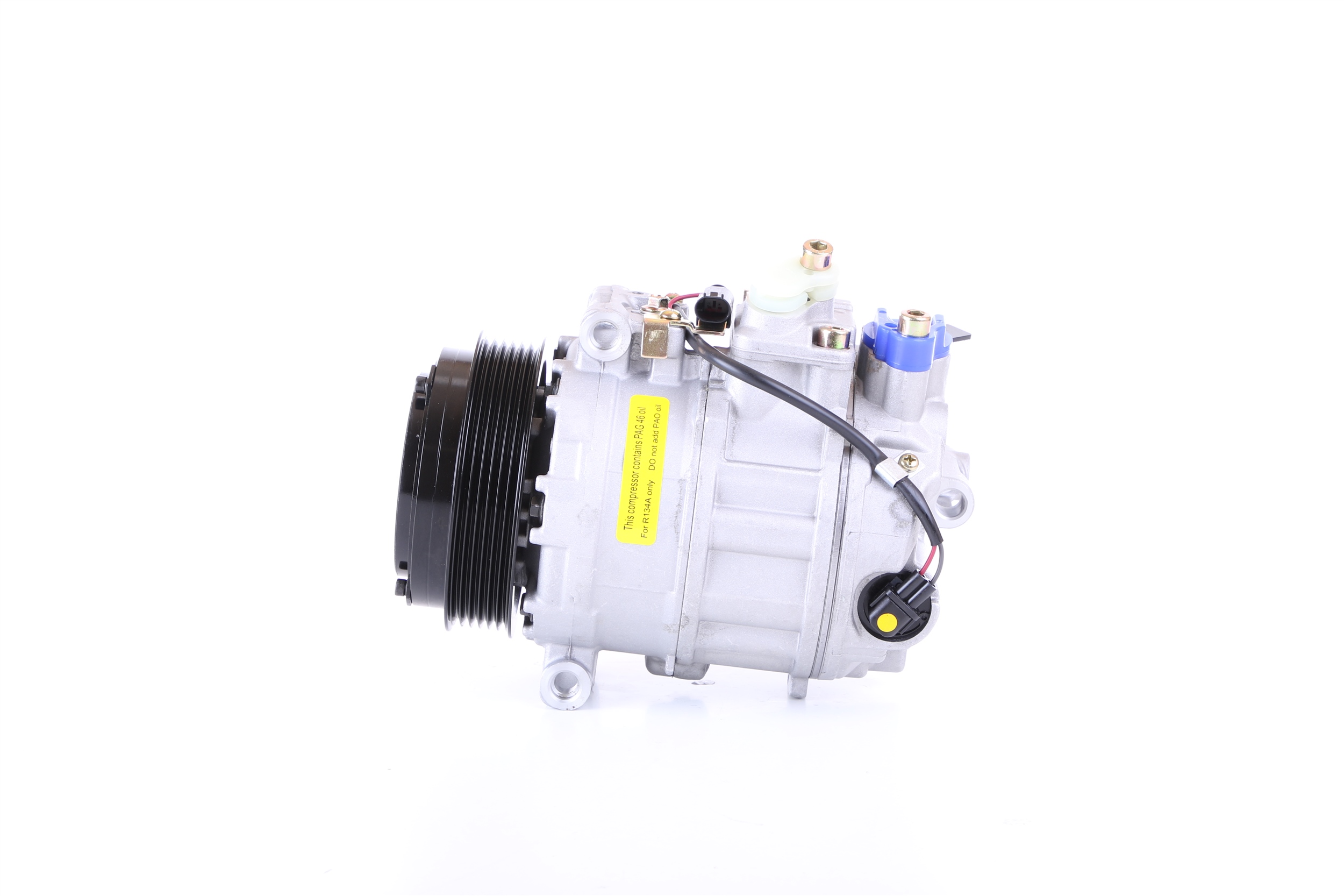 NISSENS 890379 Aircopomp 6SEU16C, 12V, PAG 46, R134a, Met PAG compressorolie, Met magneetkoppeling, Met diode