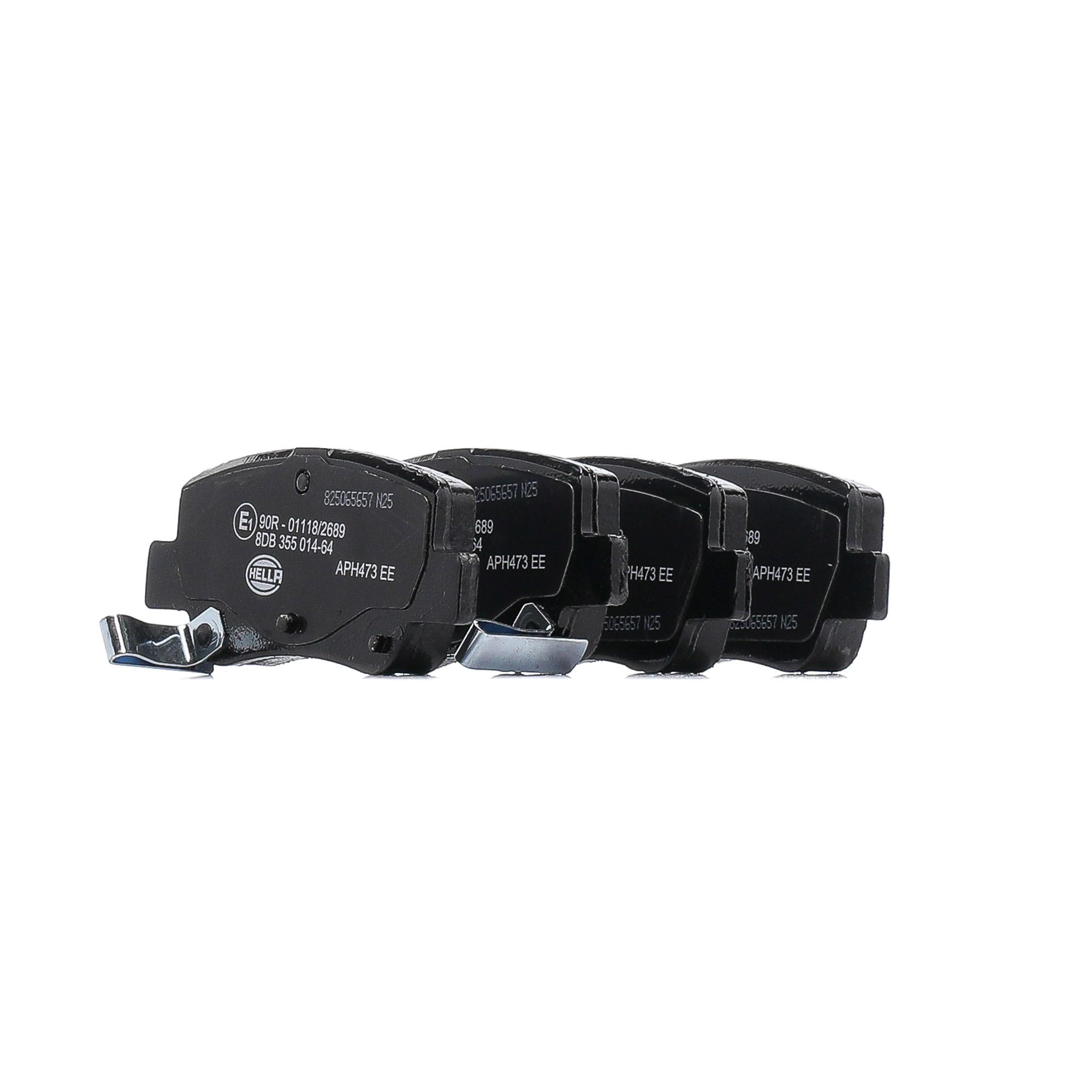 HELLA 8DB 355 014-641 Brake pad set with acoustic wear warning