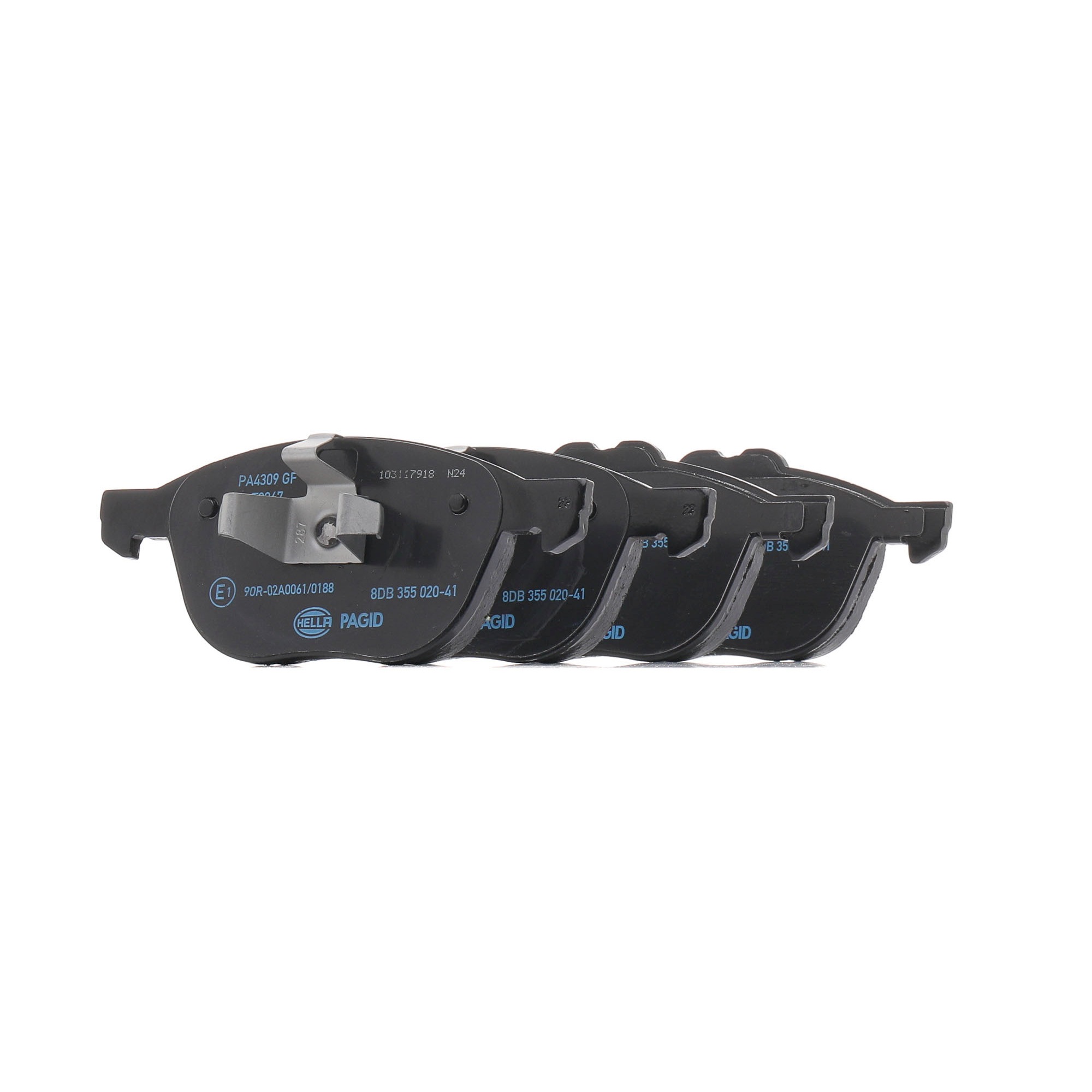 8DB 355 020-411 Brzdové destičky FORD TOURNEO CONNECT HELLA