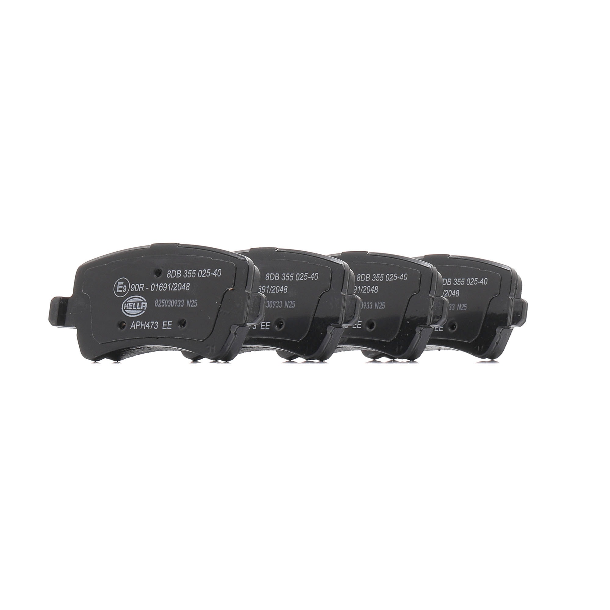 T2641 8DB355025-401 Plaquettes de frein HELLA 3 140 867 0 RENAULT