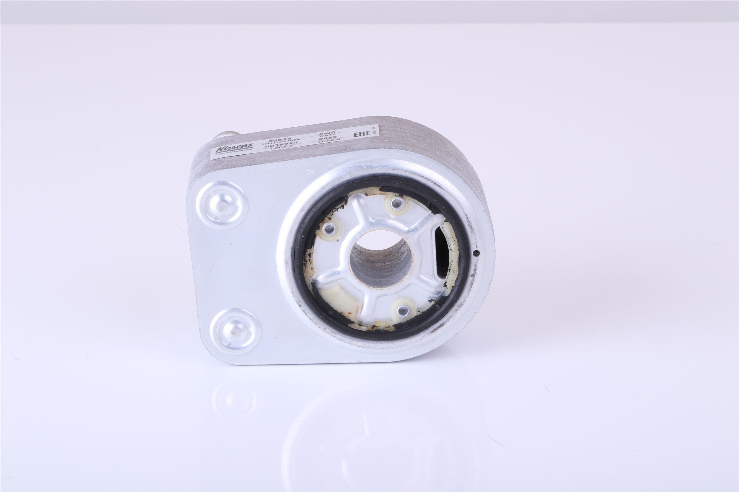 NISSENS 90898 Engine oil cooler Water-cooled , with gaskets/seals, without filter