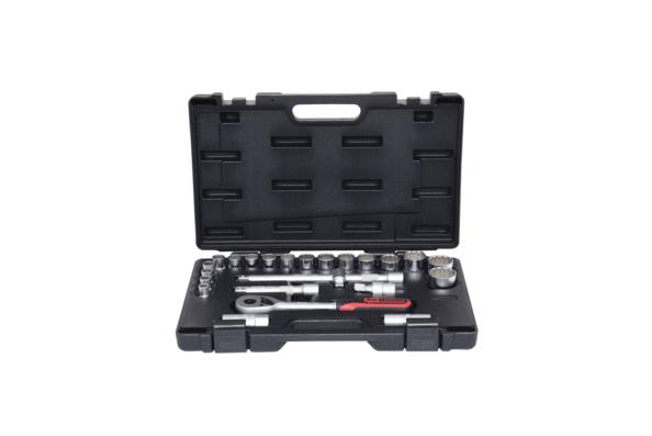 KS TOOLS Zwölfkant, Chrom-Vanadium-Stahl, Antrieb: 1/2Zoll, mit Ratschenfunktion, Vierkant Steckschlüssel-Set 911.1595 online kaufen