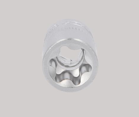 KS TOOLS DIN 3120, ISO 1174, E16, Chrome Vanadium Steel, Male Torx, E-Profile, Knurled Socket 911.4343 buy