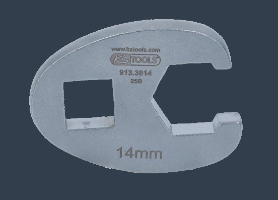KS TOOLS Spanner Size: 14,0, Square Drive Tang Size: 10 (3/8")mm (inch) Plug-in Open-ended Spanner, torque wrench 913.3814 buy
