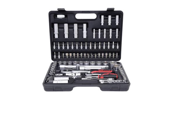 Socket set KS Number of tools: 96, Chrome Vanadium Steel, Drive: 1/2, 1/4Inch, with ratchet function, Rectangle 9170796 ▷ price and review