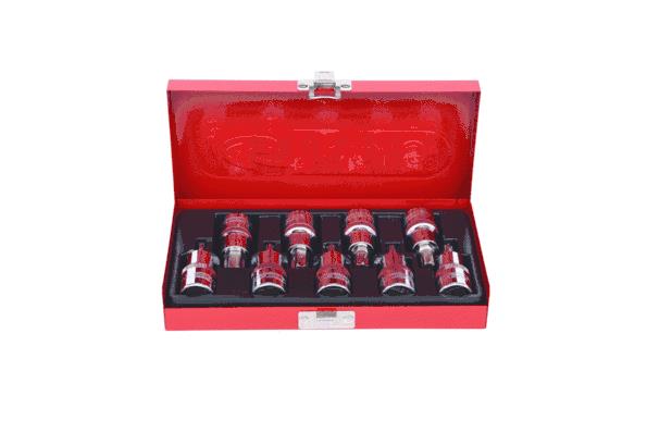 Kupi 918.1385 KS TOOLS Torx, krom vanadij jeklo, Pogon: 1/2Cola, stiriroben Komplet nasadnih ključev 918.1385 poceni