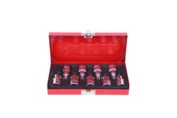 KS TOOLS con orificio frontal, Acero cromo-vanadio, Accion.: 1/2Pulgada, cuadrado Kit de llaves de cubo 918.1386 comprar online