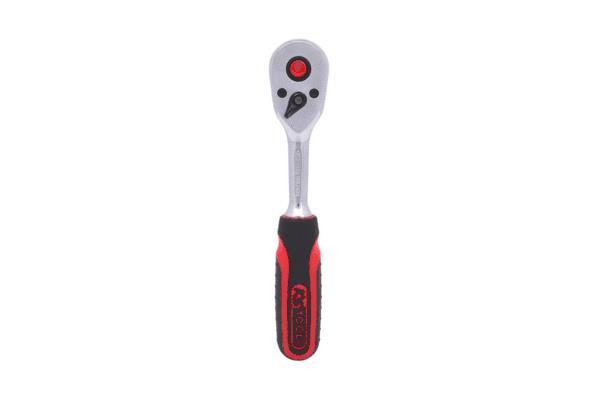 KS TOOLS Umschaltknarre 918.1400 Anzahl Zähne (Ratschenmechanismus): 45, Maße Antriebsvierkant: 6,3 (1/4")mm (Zoll), Chrom-Vanadium-Stahl