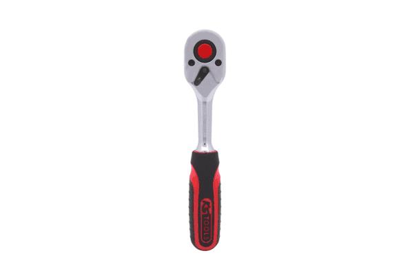 KS TOOLS Umschaltknarre 918.1490 Anzahl Zähne (Ratschenmechanismus): 72, Maße Antriebsvierkant: 6,3 (1/4")mm (Zoll), Chrom-Vanadium-Stahl