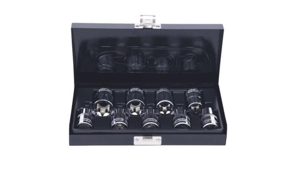 KS TOOLS 918.4410 Jeu de clé à douille Profilé en E, Acier chrome-vanadium, Entraînement: 1/2pouce, à tête carrée
