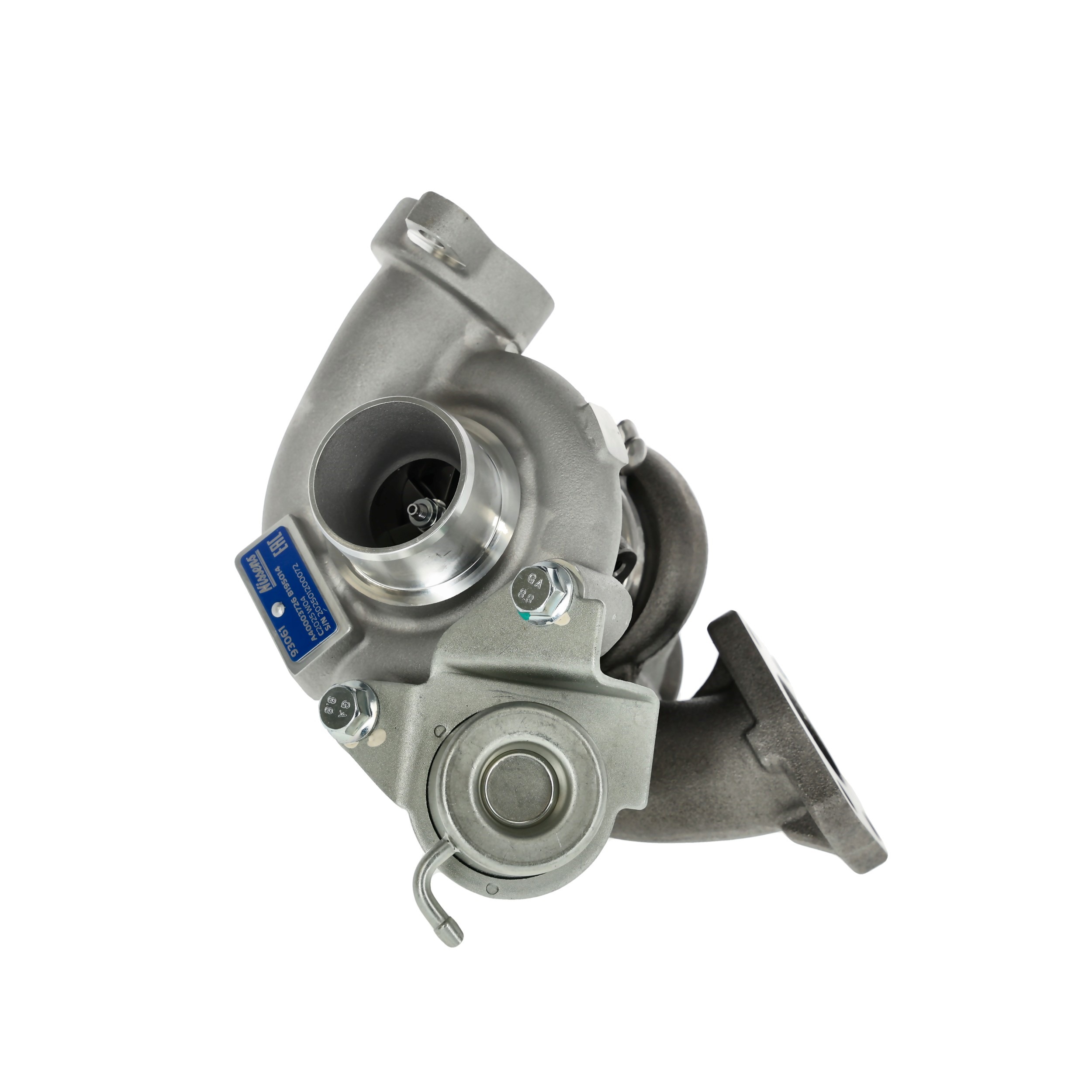 NISSENS 93061 Turbocompresor Turbocompresor de gases de escape, refrigerado con aceite, neumático, con juntas, sin colector de admisión, Aluminio