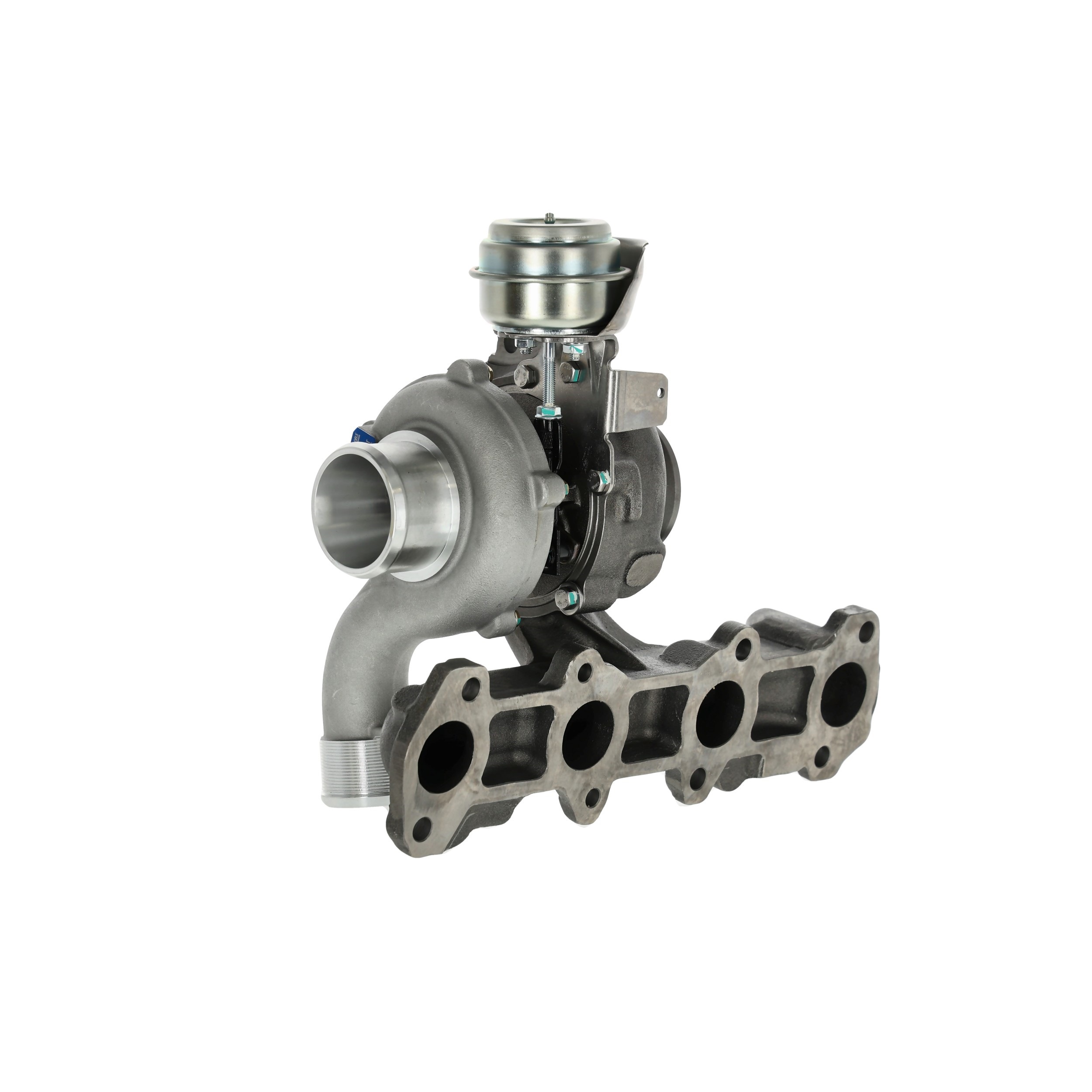 NISSENS 93082 Turbina Turbocompressore a gas scarico, Raffreddato a olio, pneumatico, con guarnizioni, con collettore gas scarico, Alluminio