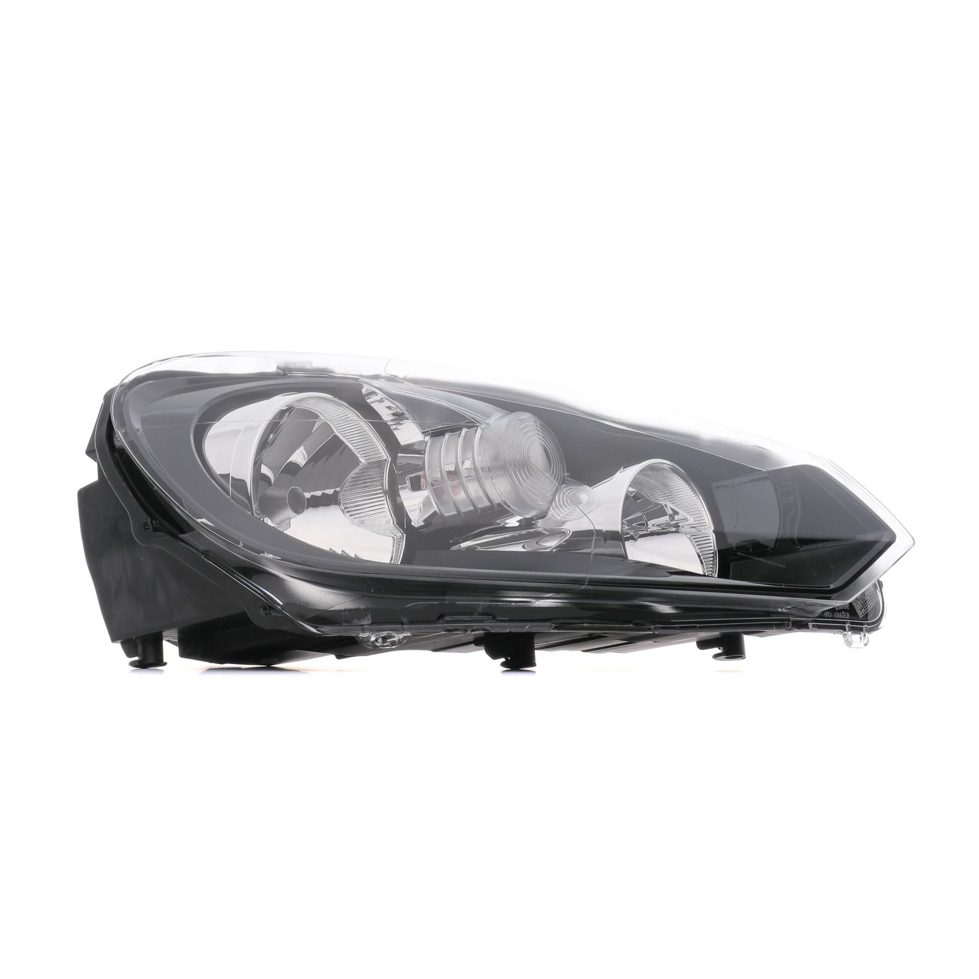 043851 VALEO Headlight IVECO Right, H7, H15, W5W, PSY24W, Halogen, transparent, with low beam, with daytime running light, for right-hand traffic, ORIGINAL PART, without motor for headlamp levelling