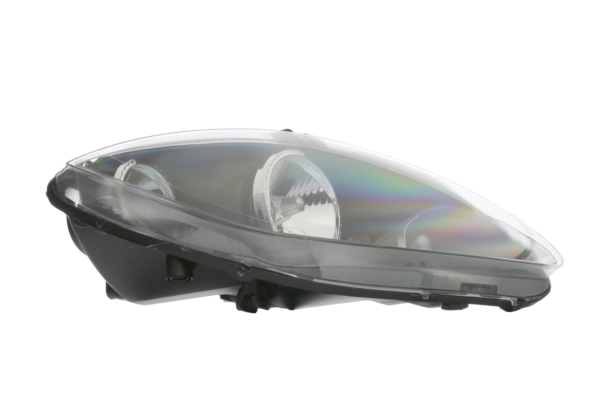 VALEO 044090 Headlight Right, H7, H1, W5W, PY21W, Halogen, transparent, with low beam, for right-hand traffic, ORIGINAL PART, with bulb for low beam, with bulb for high beam, with motor for headlamp levelling