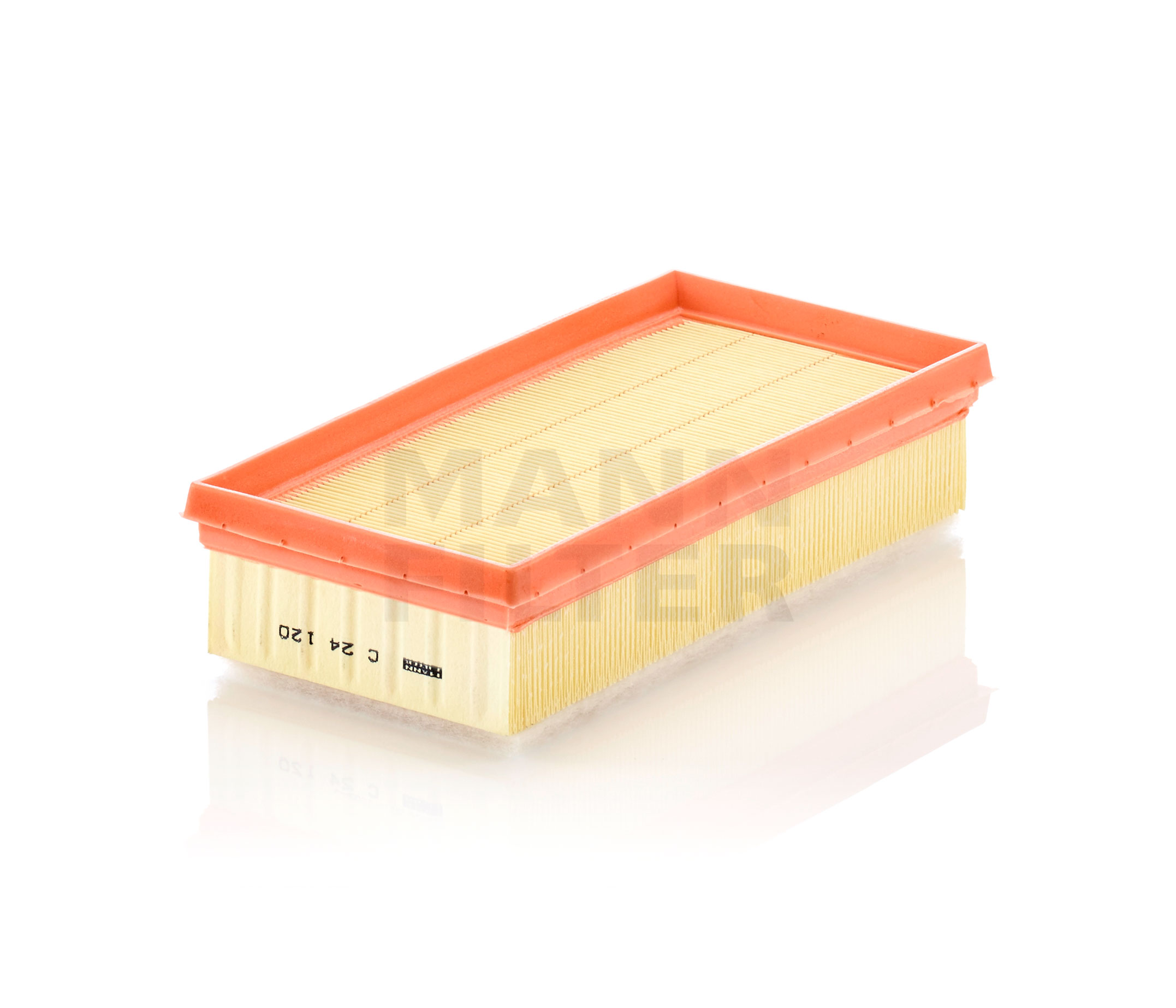 C 24 120 MANN-FILTER Comprimento: 240 mm, Cartucho filtrante Comprimento: 240mm, Largura: 120mm, Altura: 60mm Filtro de ar C 24 120 comprar económica