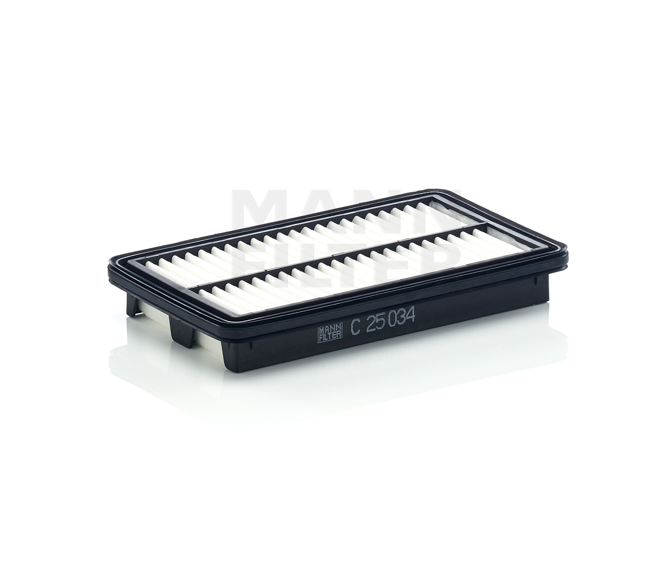 MANN-FILTER C 25 034 Length: 245 mm, Filter Insert Air filter Length: 245mm, Width: 140mm, Height: 32mm C 25 034 cheap