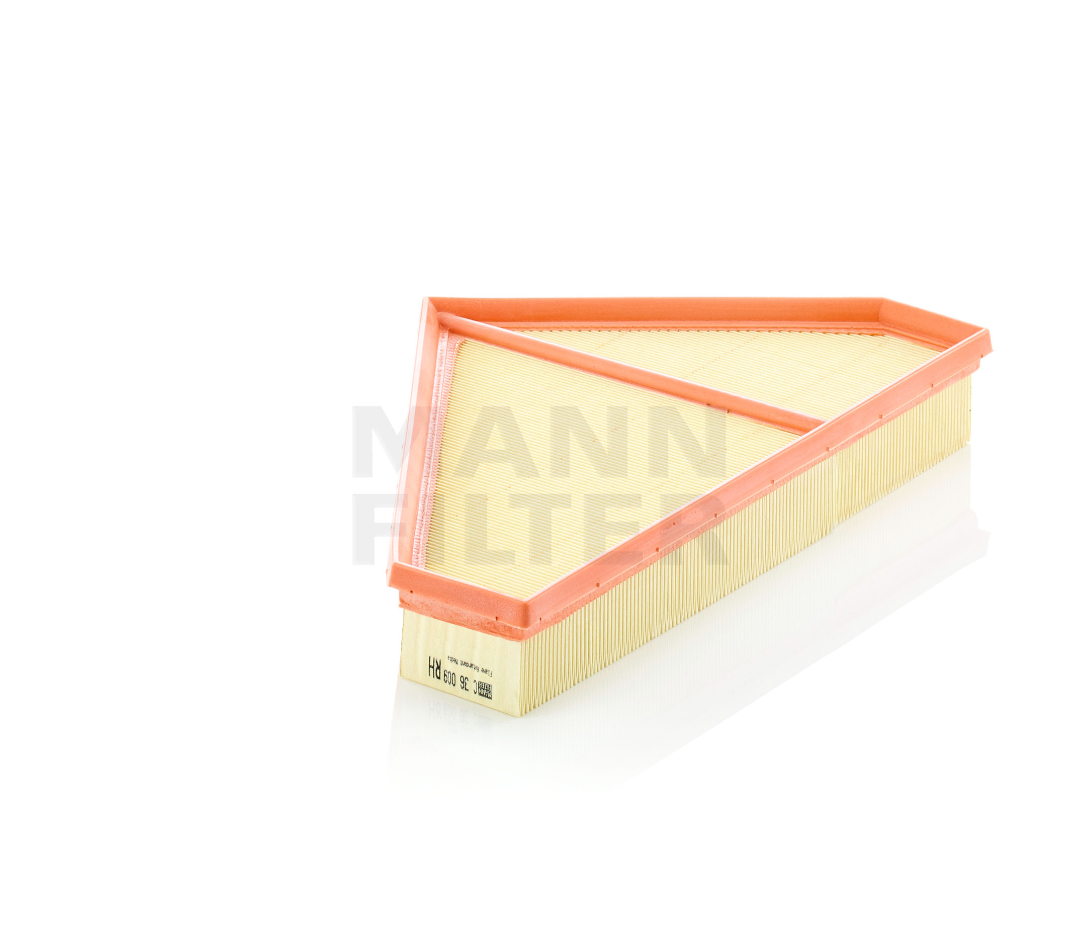 MANN-FILTER C 36 009 Air filter Length: 356 mm, Filter Insert