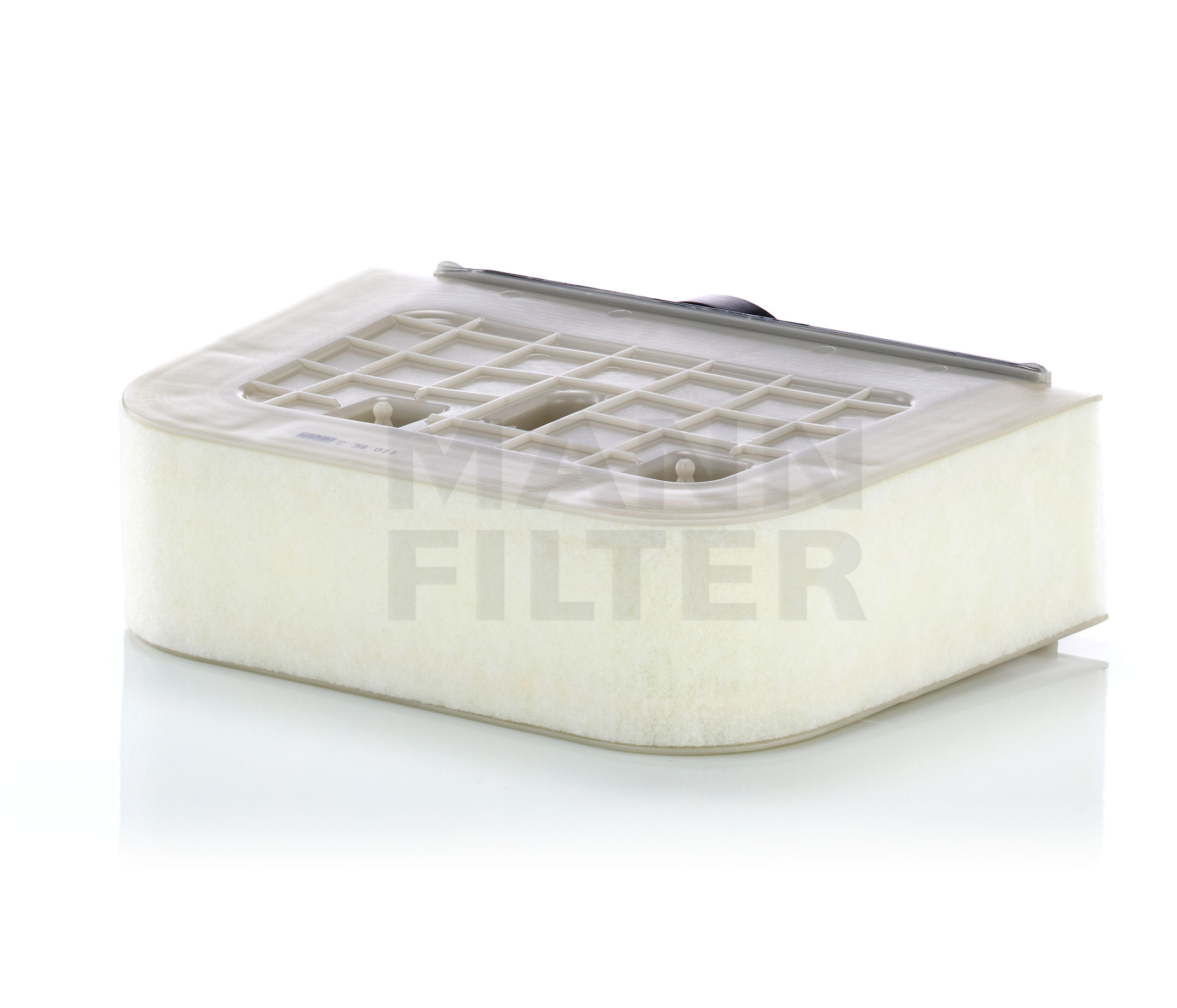 MANN-FILTER C 25 111 Filtro Aria Auto - 229x257x57mm, Qualità Primo Equipaggiamento, Protezione Motore