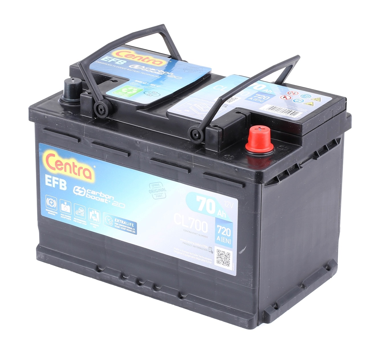 CENTRA EFB CL700 Autobatterie 12V 70Ah 760A B13 EFB-Batterie