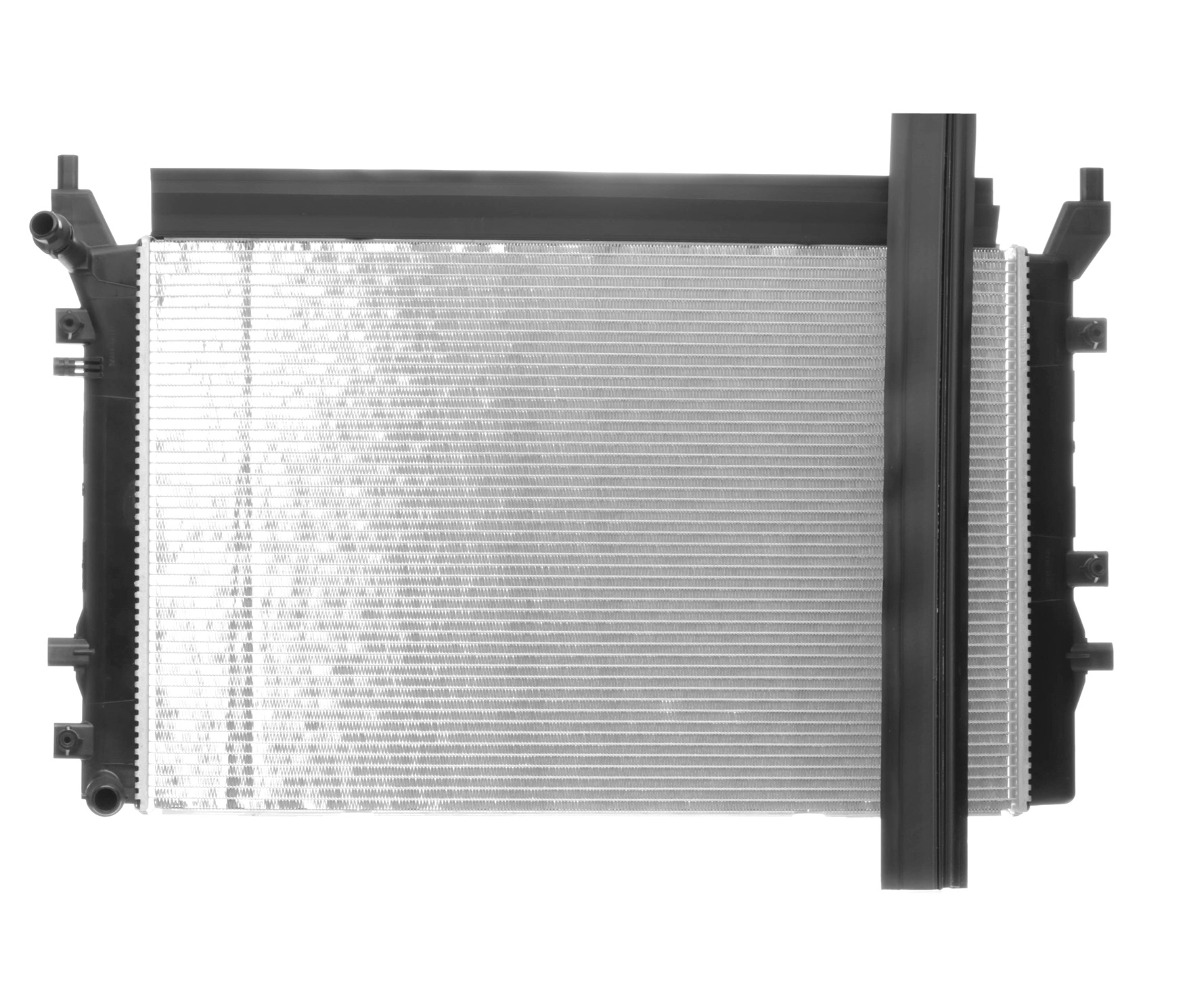 53884 NRF Engine radiator Aluminium, 625 x 408 x 16 mm, Brazed 