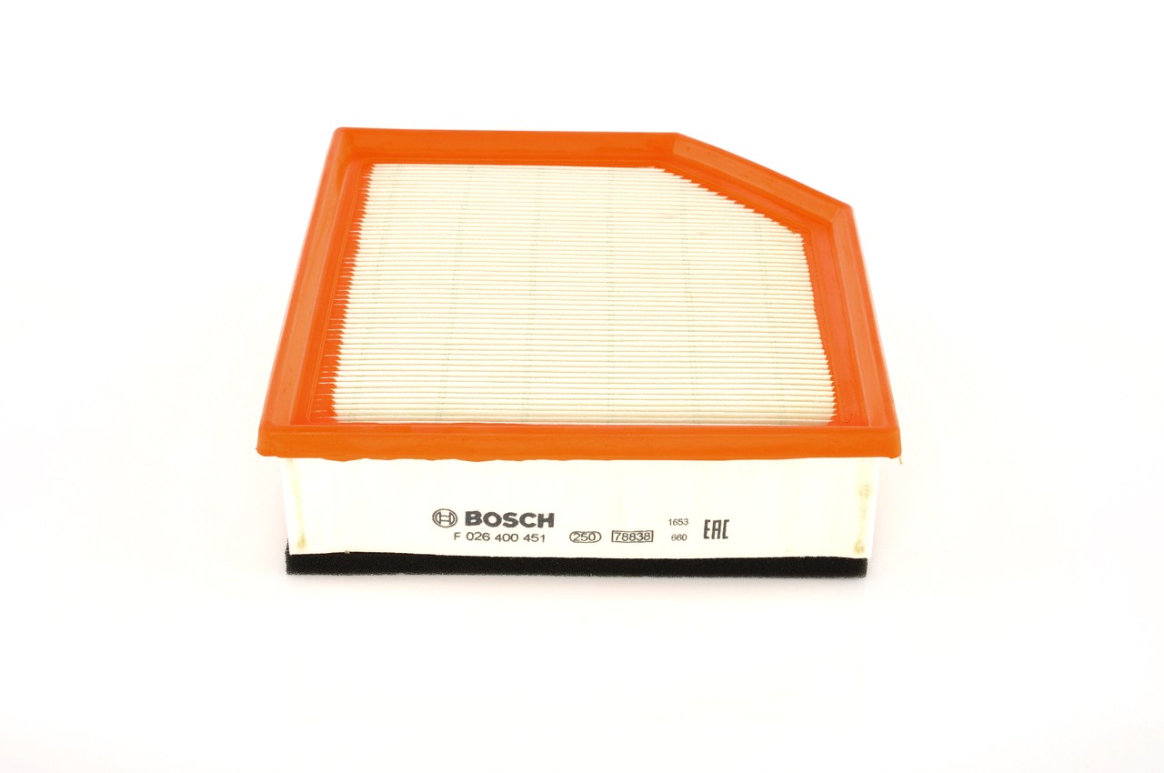 BOSCH F 026 400 451 Air filter 68mm, 220mm, 230mm, Filter Insert