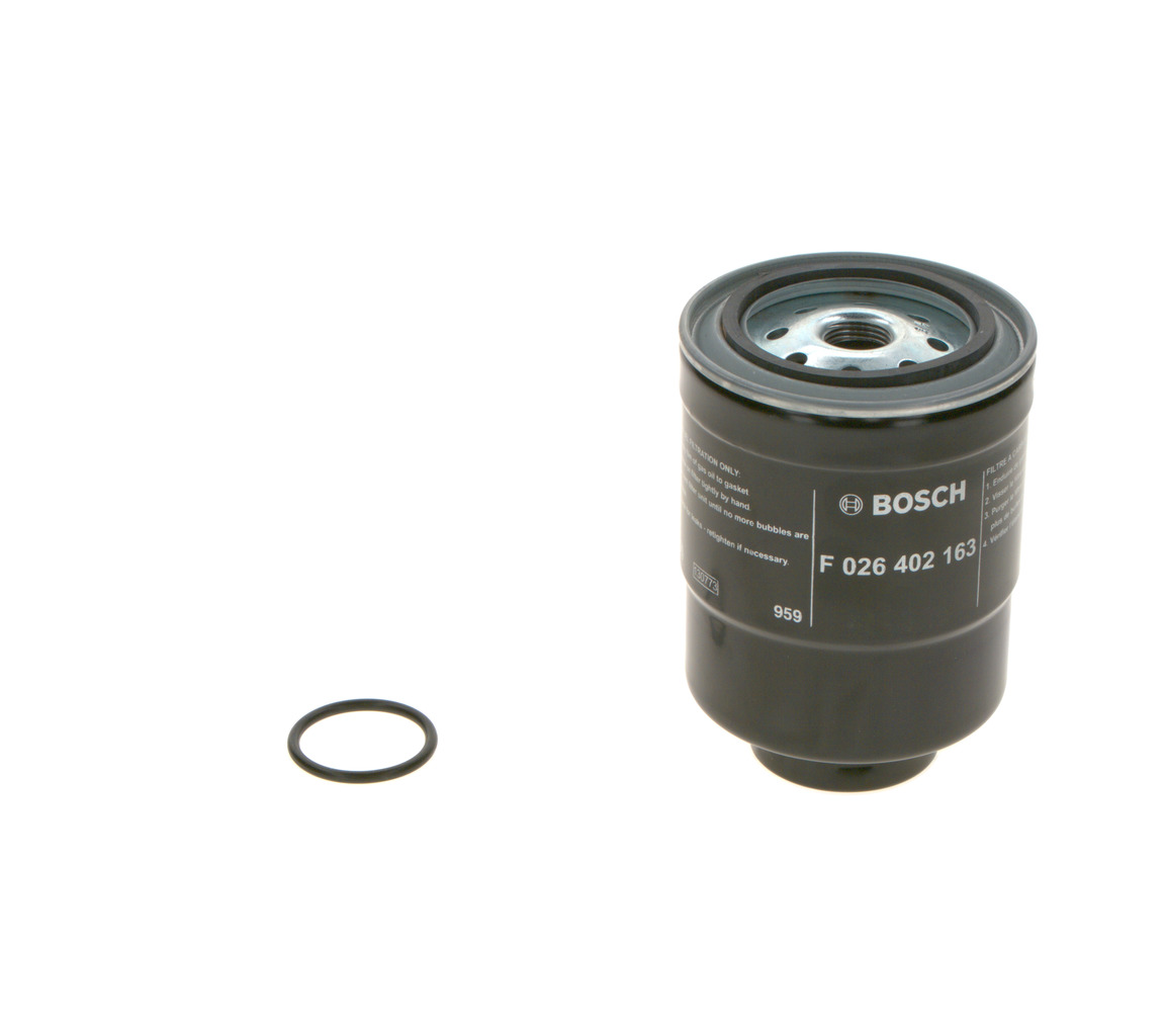N 2163 BOSCH Spin-on Filter Height: 131mm Inline fuel filter F 026 402 163 buy
