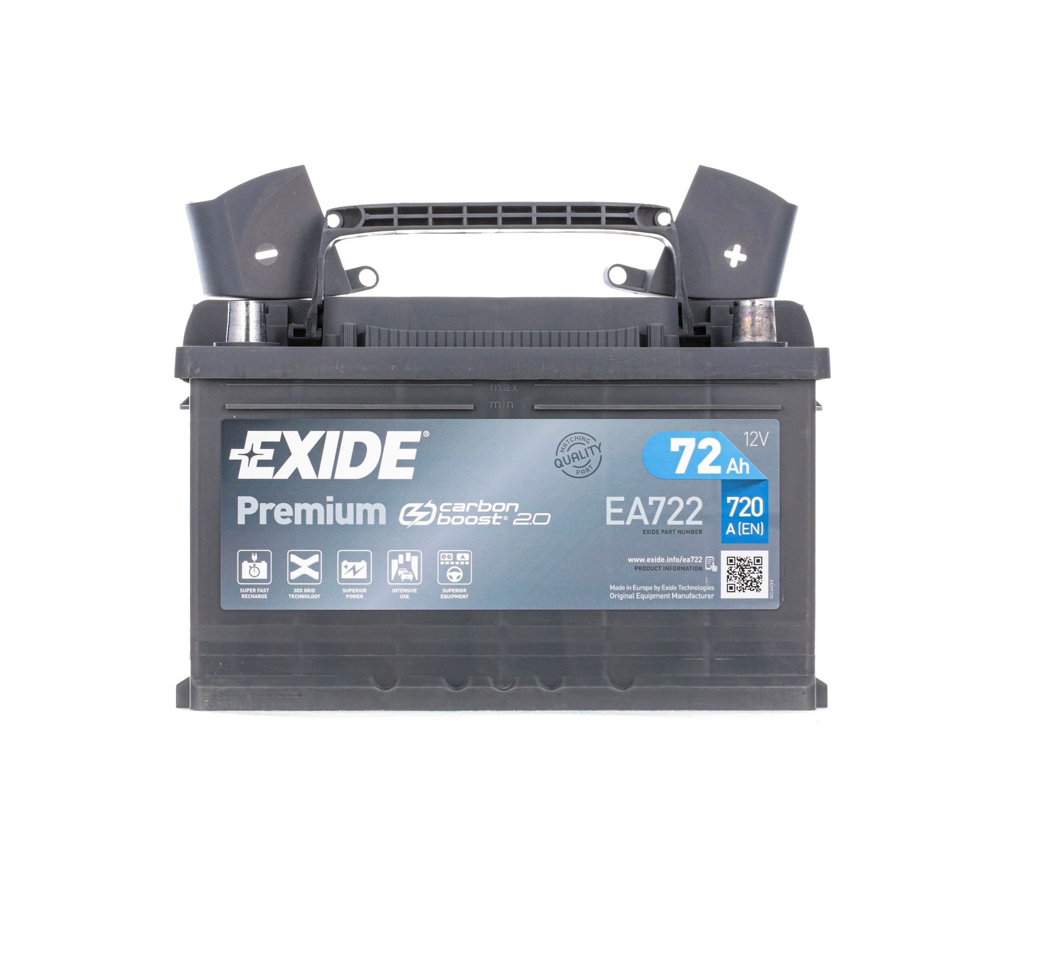 Batterie 57113GUG EXIDE EA722 - Kfz-Elektrik Teile für Jaguar bestellen