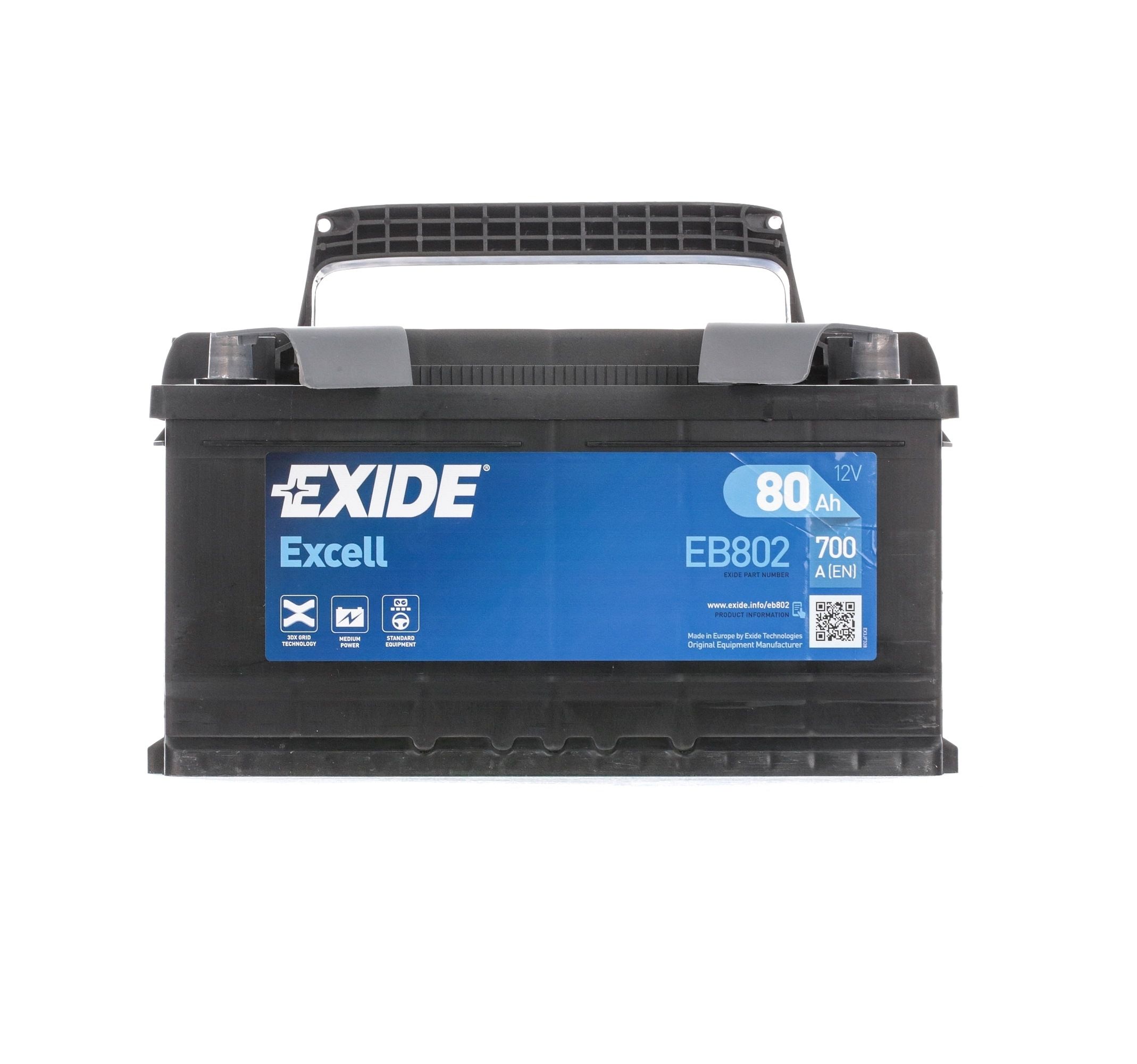EXIDE Starterbatterie EB802