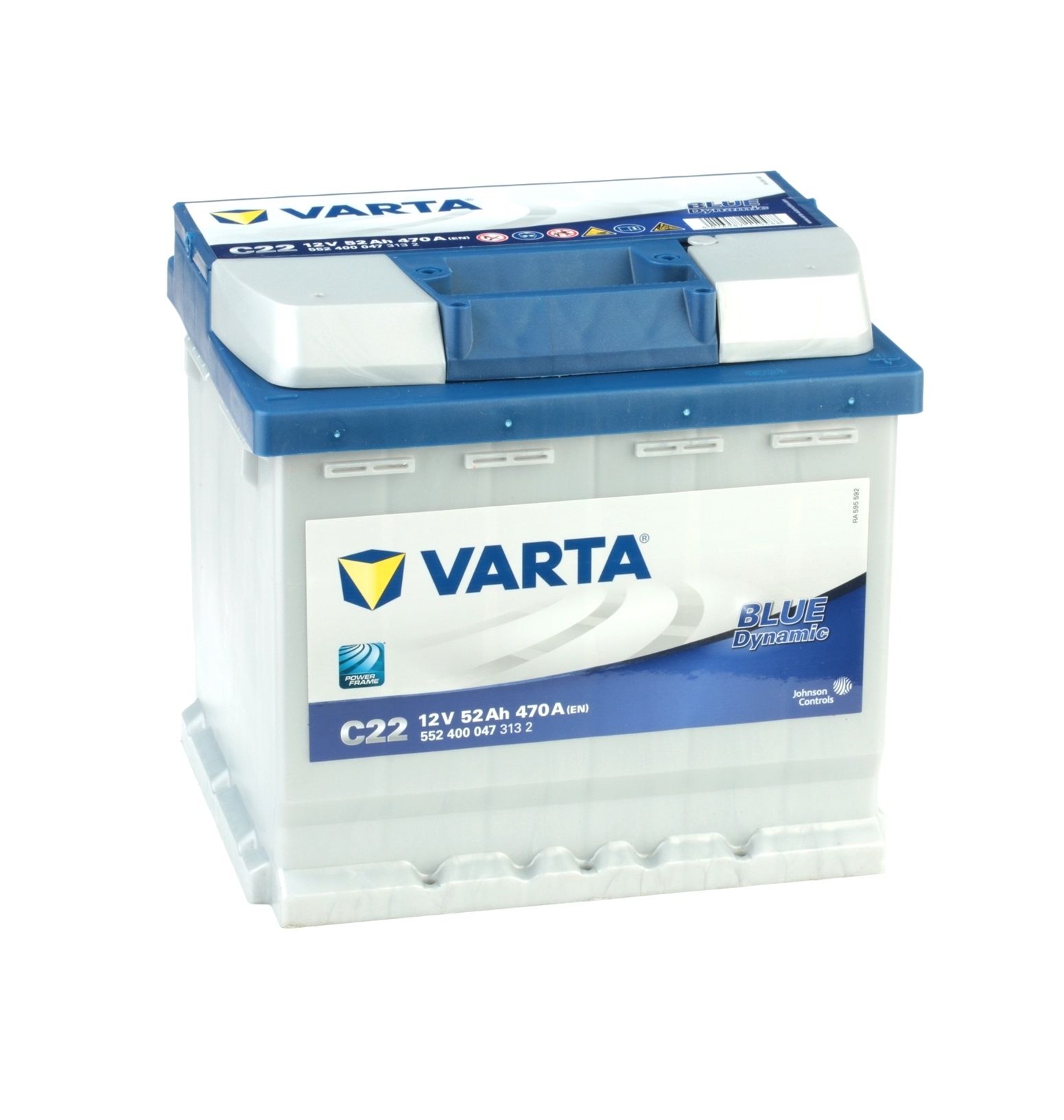VARTA BLUE dynamic, C22 5524000473132 Batteria 12V 52Ah 470A B13 Accumulatore piombo-acido