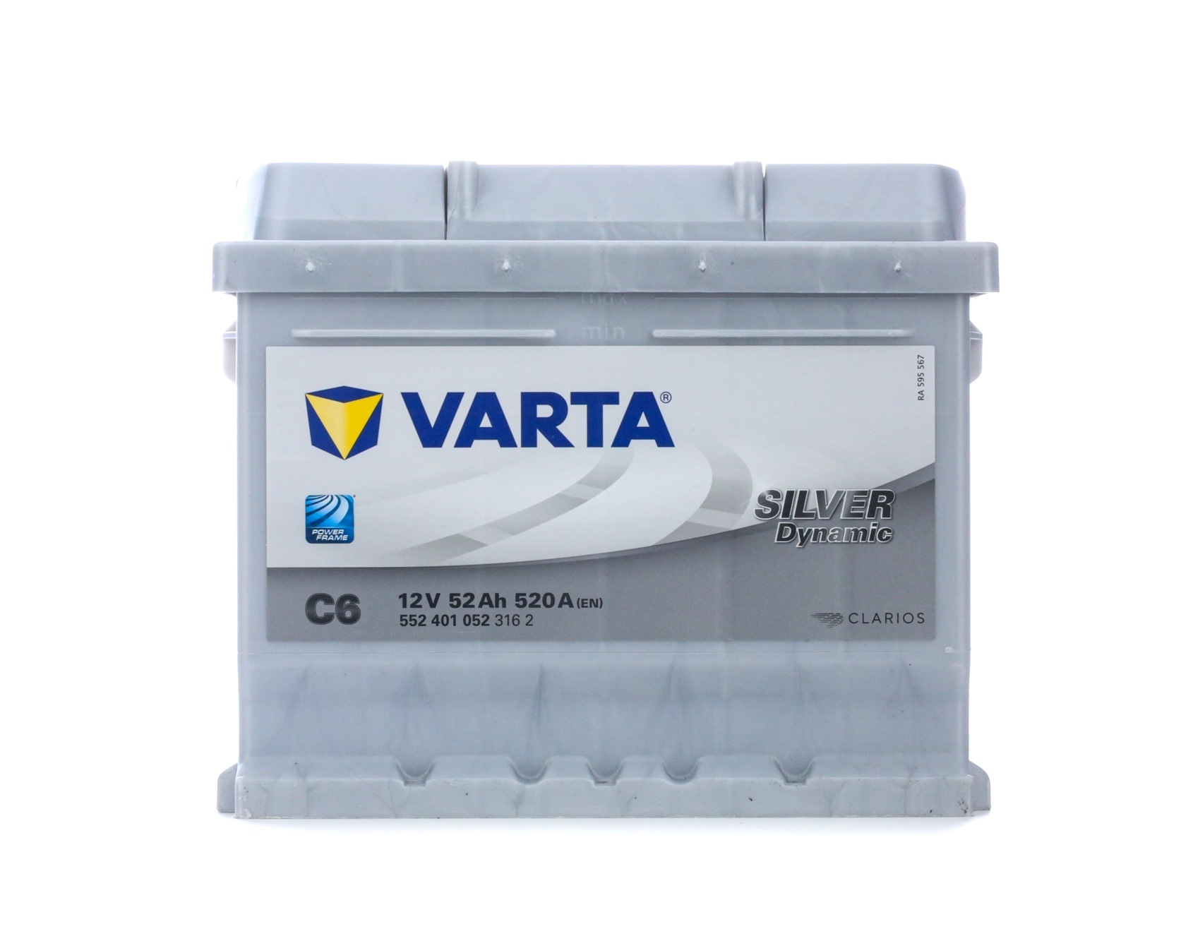 VARTA SILVER dynamic, C6 5524010523162 Batterie 12V 52Ah 520A B13 Bleiakkumulator