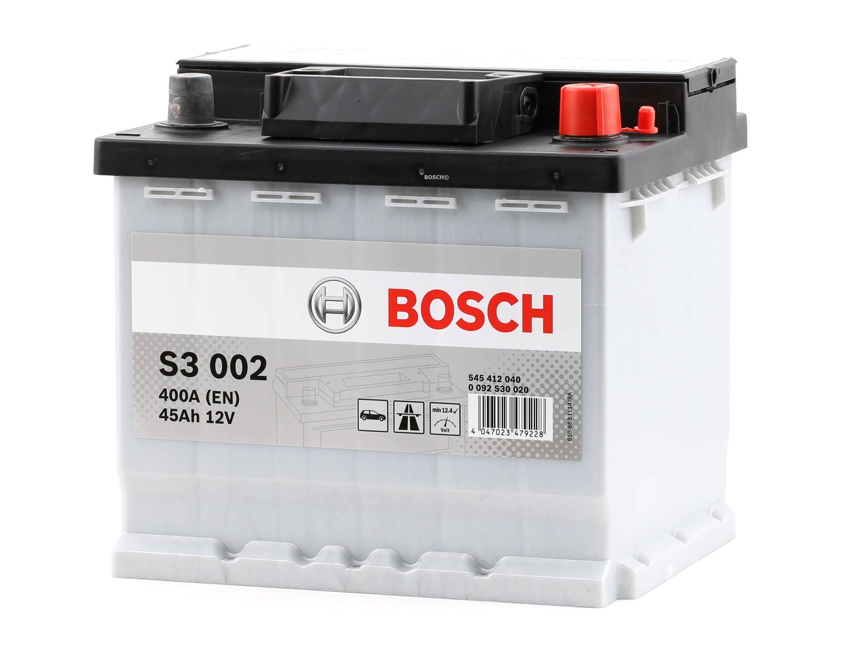 S3002 BOSCH 0 092 S30 020 originele OPEL Autobatterij 12V 45Ah 400A B13 Loodaccu