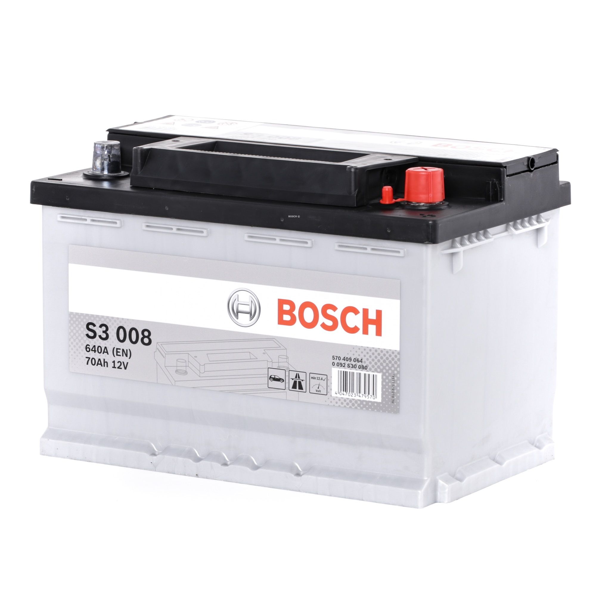 Autobatterij Fiat in originele kwaliteit BOSCH 0 092 S30 080