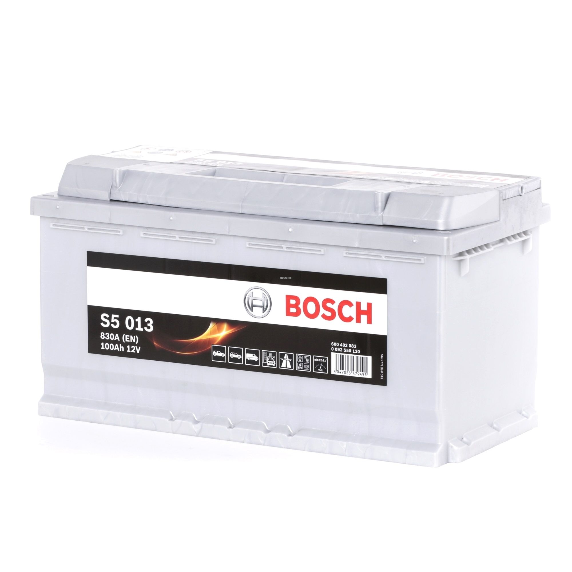 BOSCH S5 0 092 S50 130 Batteria avviamento 12V 100Ah 830A B13 Accumulatore piombo-acido