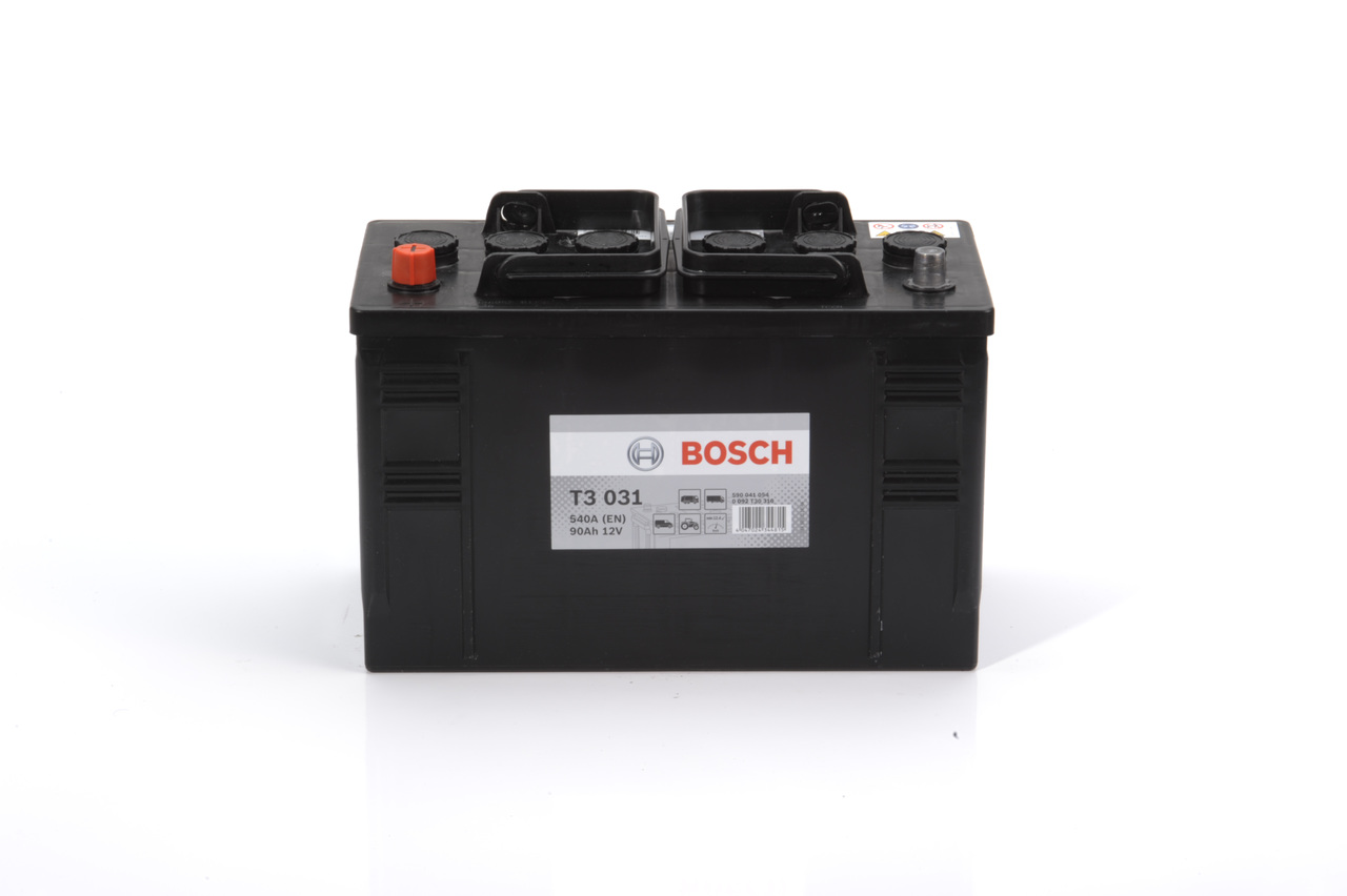 T3 031 BOSCH T3 12V 90Ah 540A B00 Cold-test Current, EN: 540A, Voltage: 12V Starter battery 0 092 T30 310 buy
