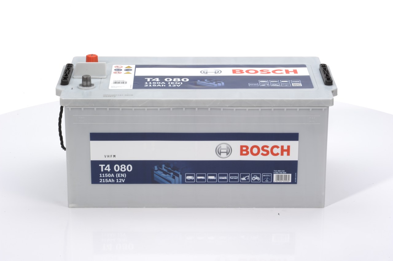 T4 080 BOSCH T4 12V 215Ah 1150A B00 D6 Lead-acid battery Starter battery 0 092 T40 800 buy