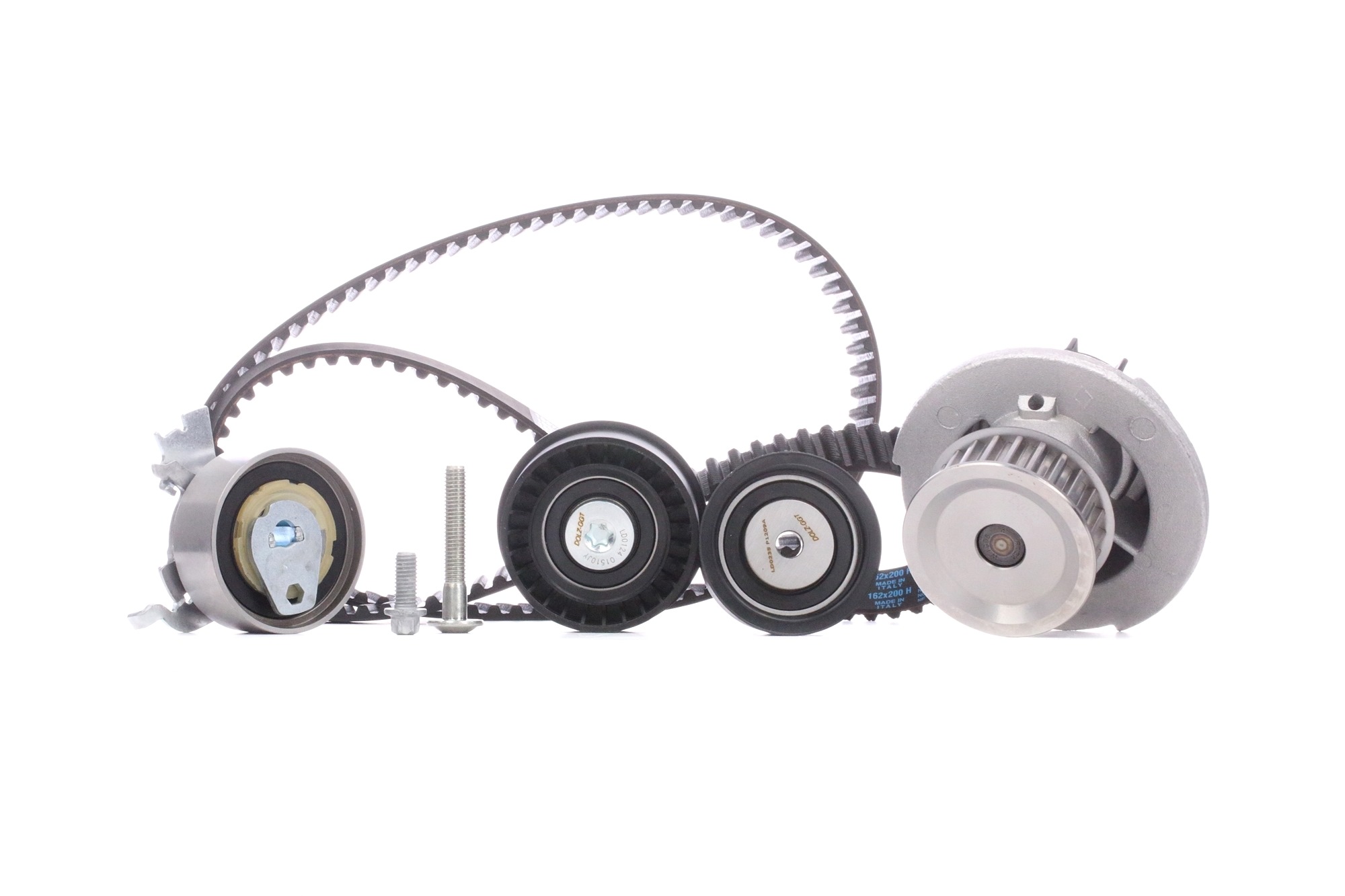 DOLZ KD067 Water pump and timing belt kit Number of Teeth: 162, Width: 20,0 mm
