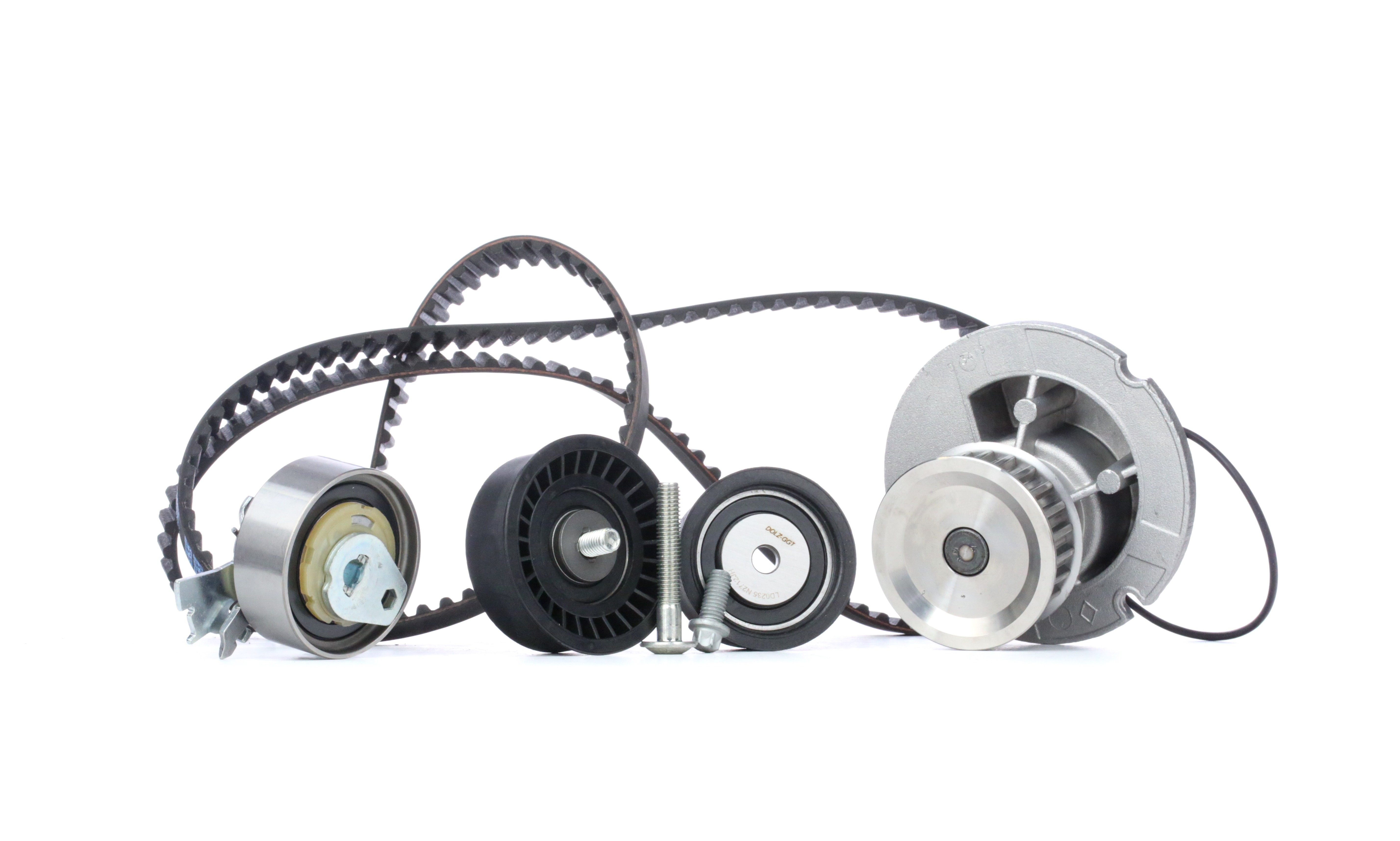 Opel INSIGNIA Water pump and timing belt kit 11560755 DOLZ KD069 online buy