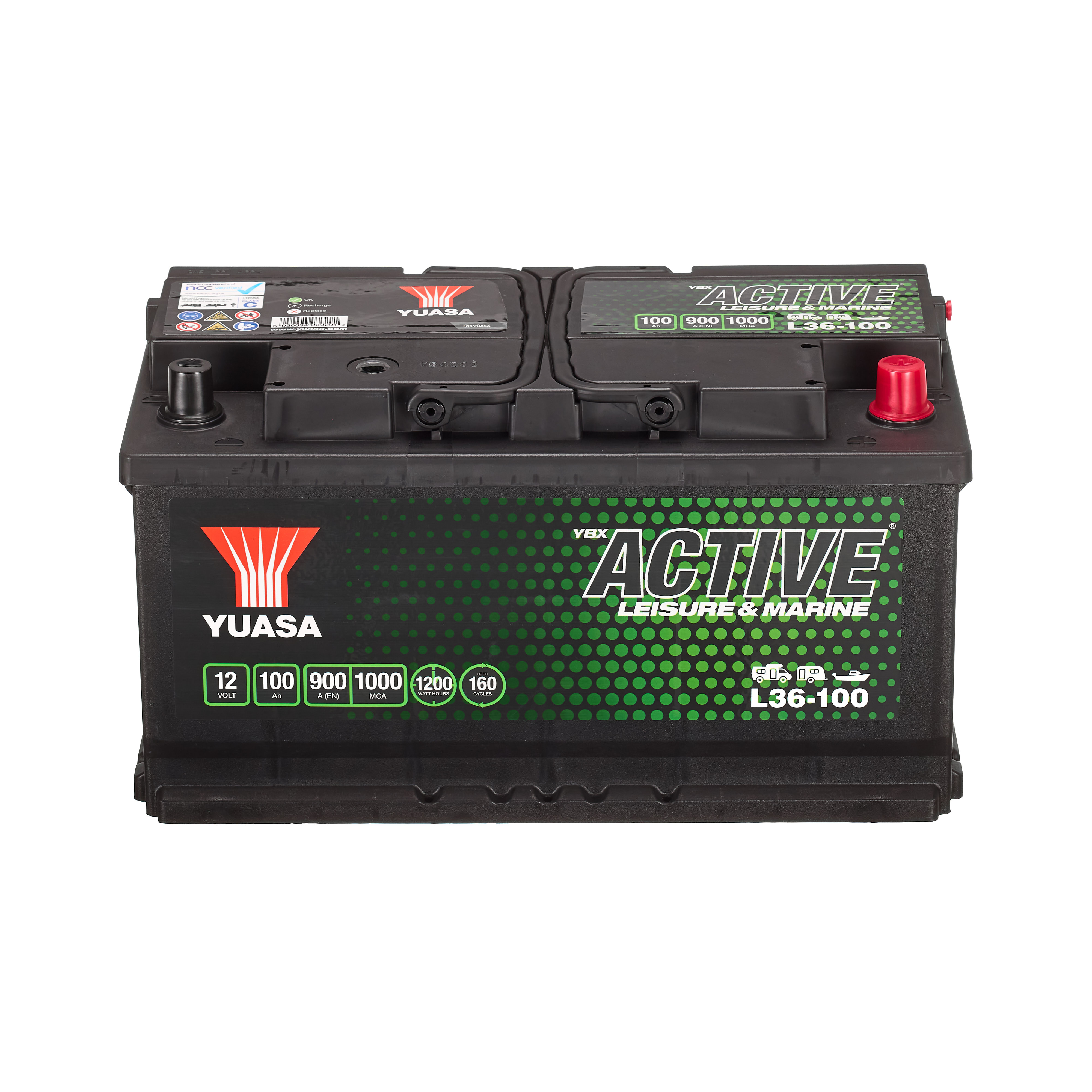 YUASA LEISURE L36-100 Bateria de arranque